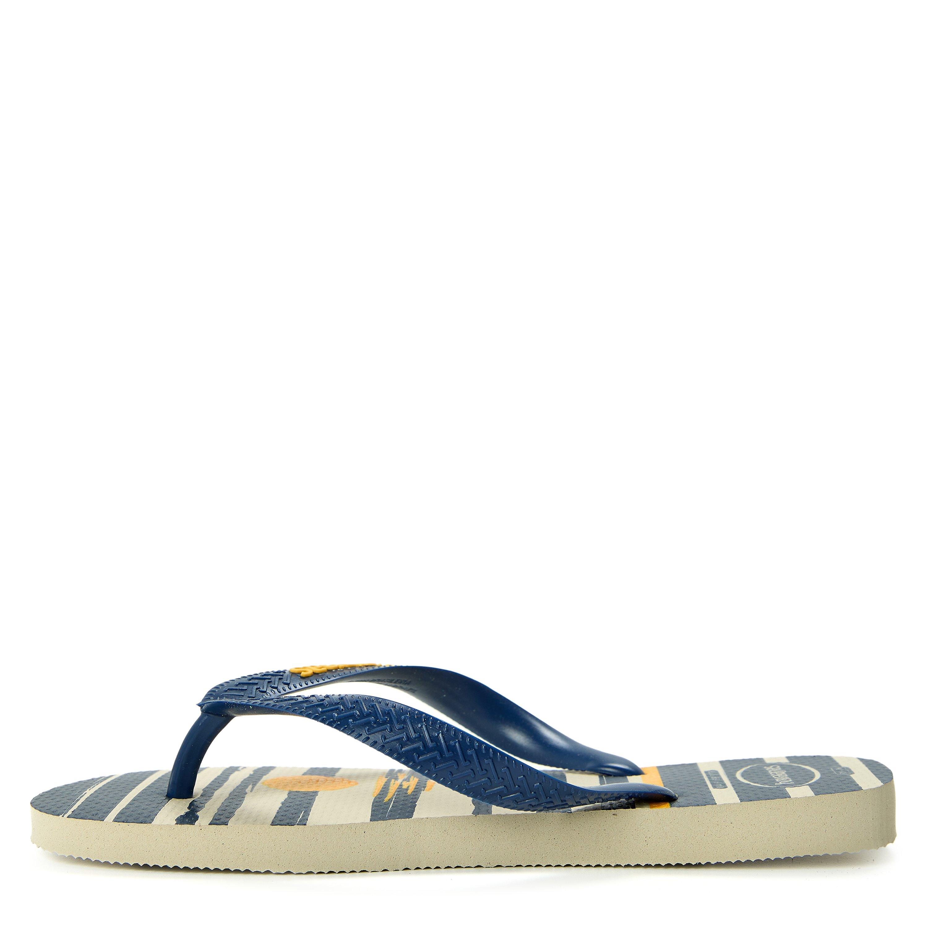 Beige/Navy - Havaianas - Hav. Top Nautical Beige/Navy 35/36 Flip Flops Womens - 2