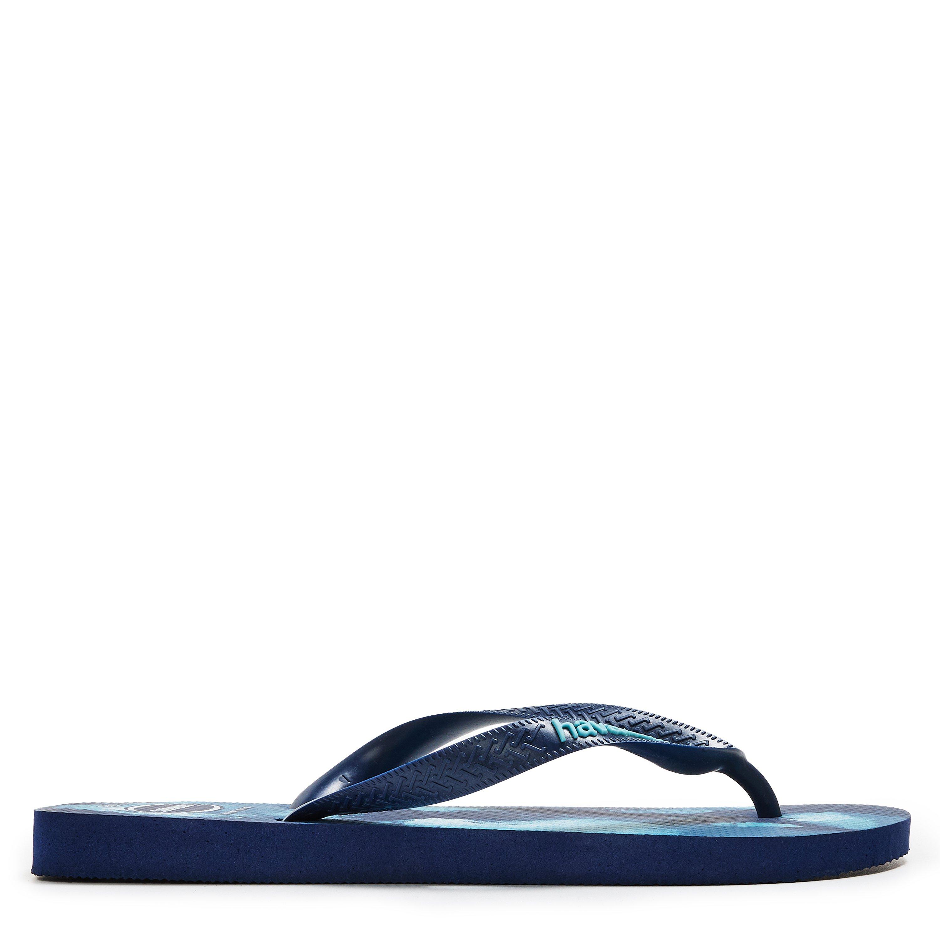 Bleu marine - Havaianas - Hav. Top Camu Navy Blue 41/42 Flip Flops Womens - 1