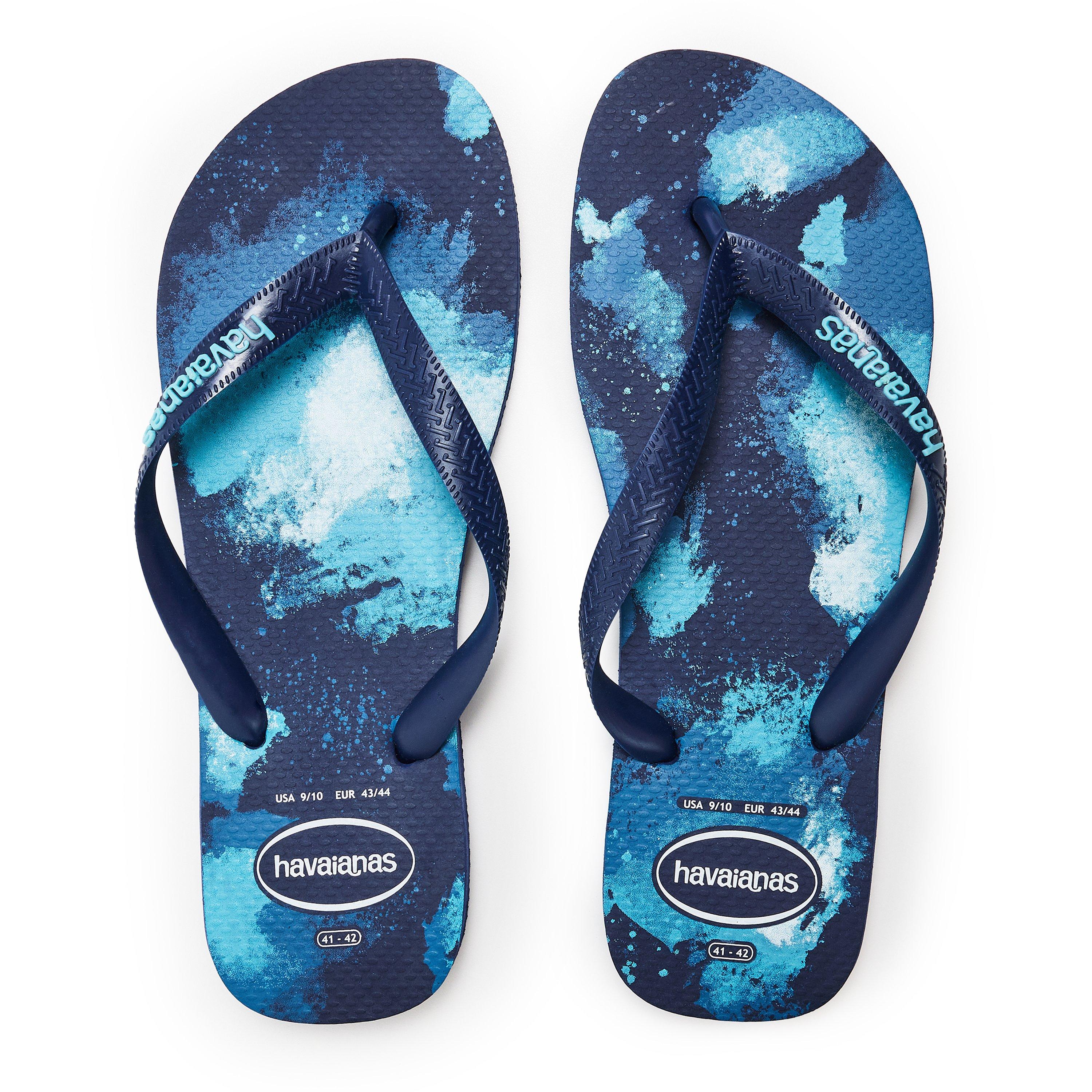 Bleu marine - Havaianas - Hav. Top Camu Navy Blue 41/42 Flip Flops Womens - 4