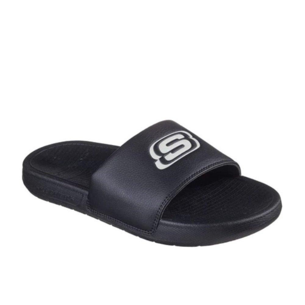 Black/White - Skechers - New Sliders Mens - 2