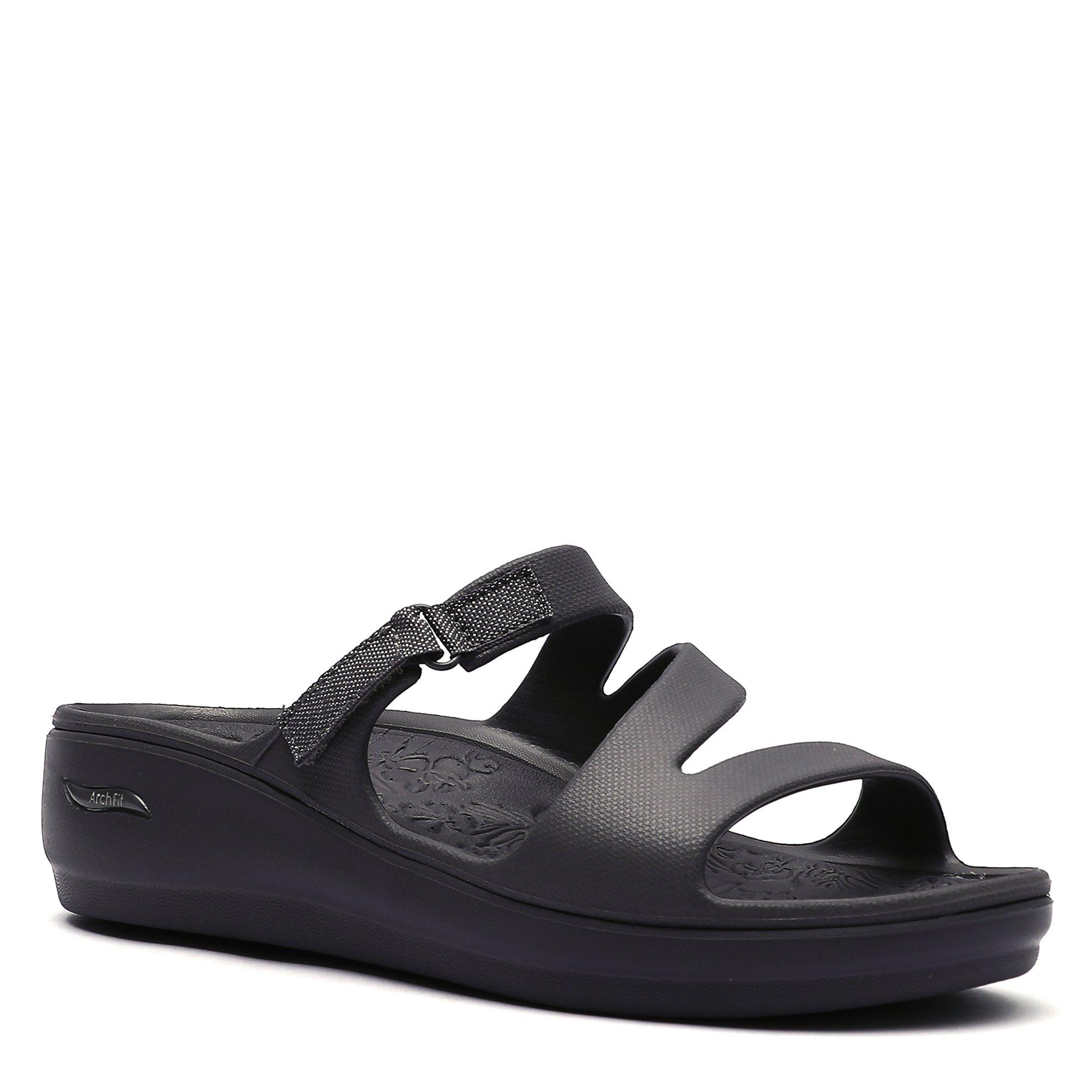 DARK GREY - Skechers - Pool Shoes Womens - 5