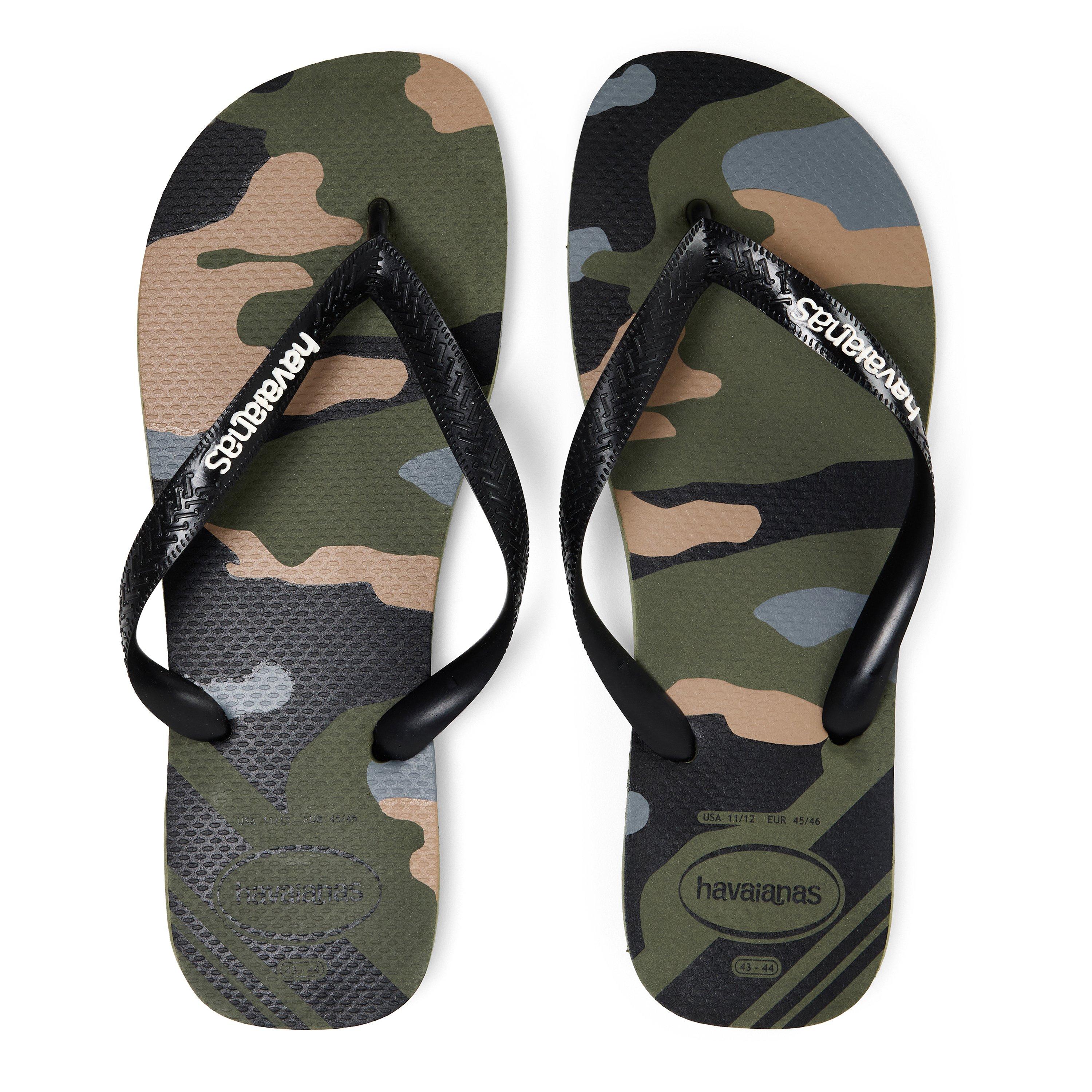 Green - Havaianas - Hav. Top Camu Green 35/36 Flip Flops Womens - 3