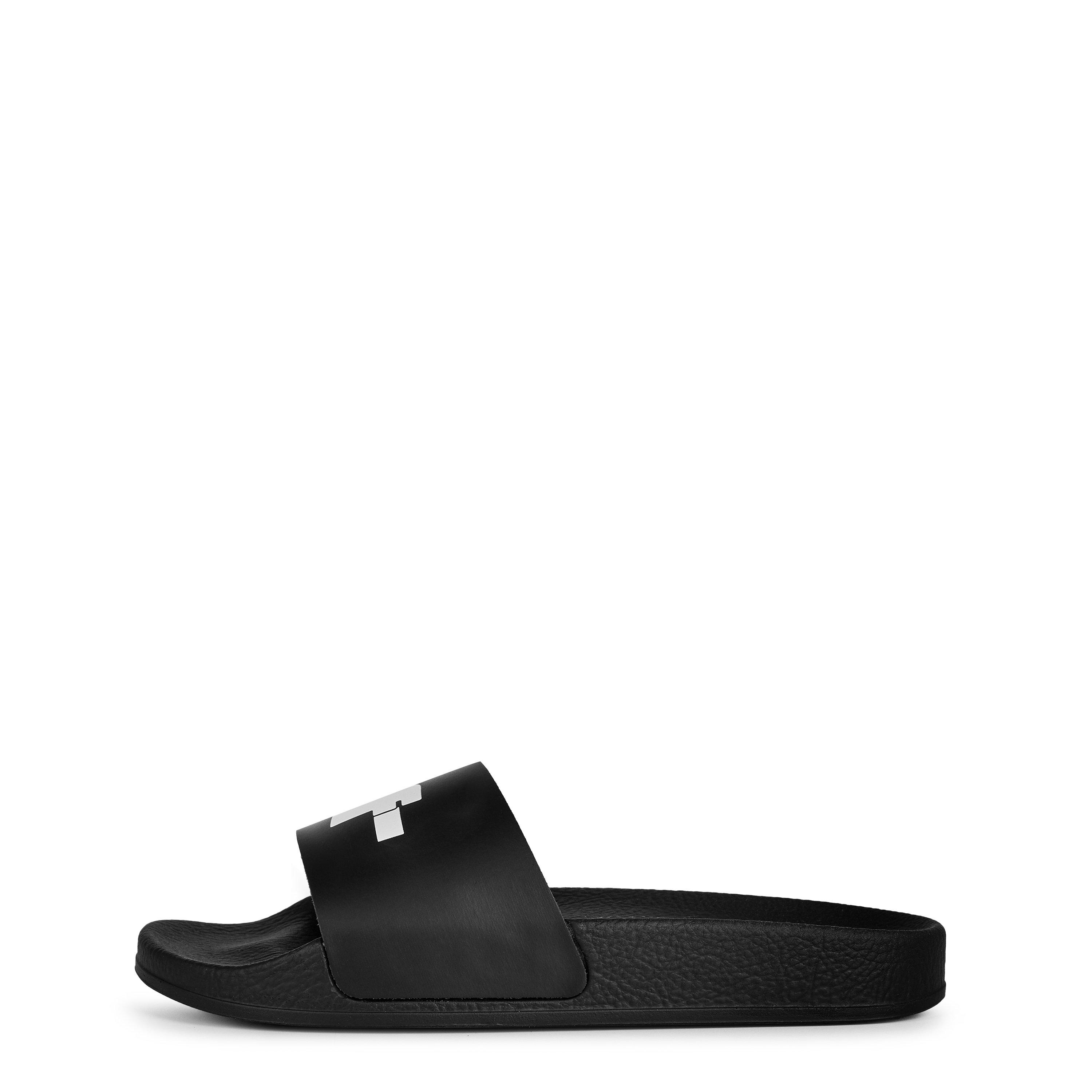 Blk Wht 1001 - Off White - Kids Logo Moulded Sole Sliders - 2