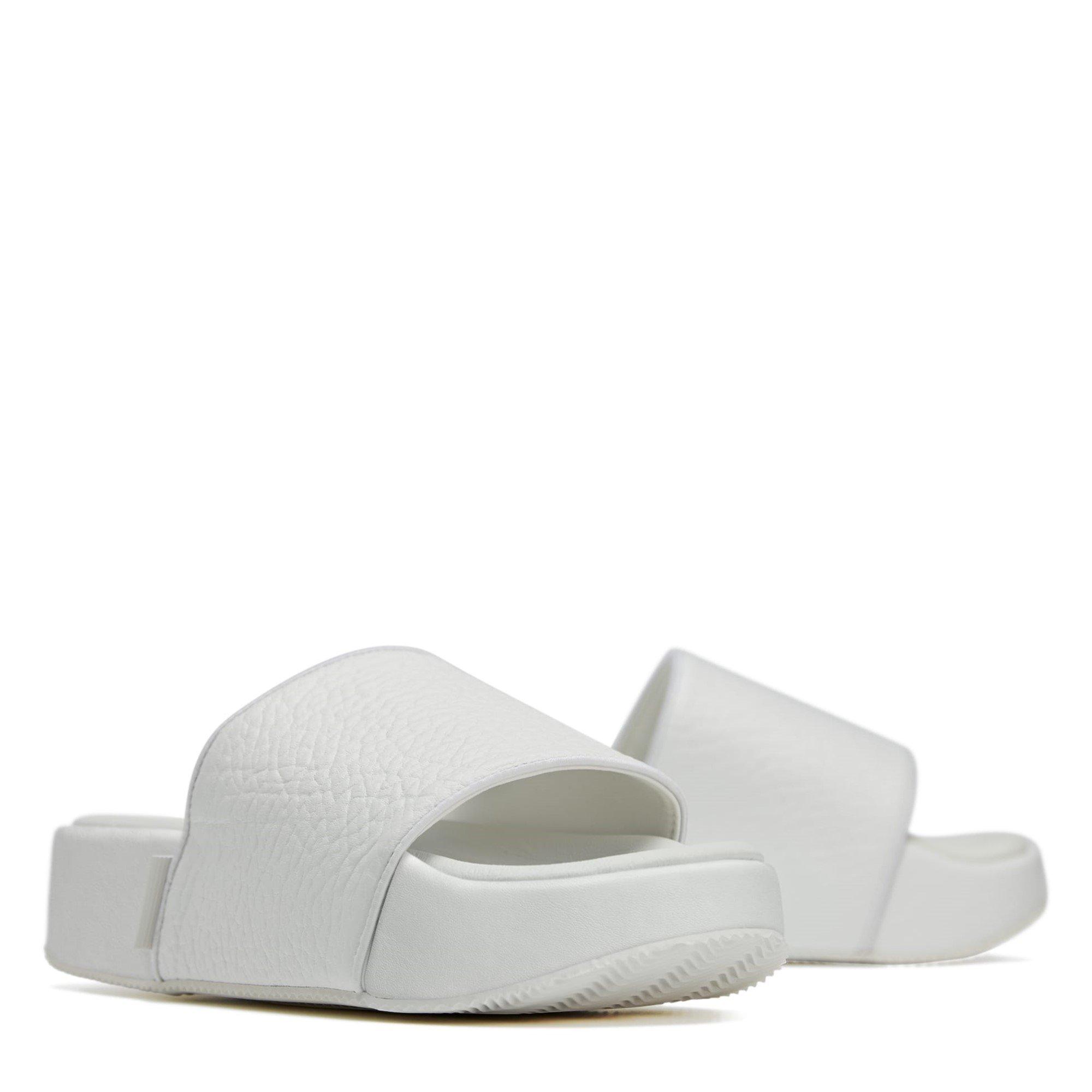 White - adidas Originals - Kids' Pool Slider - 3