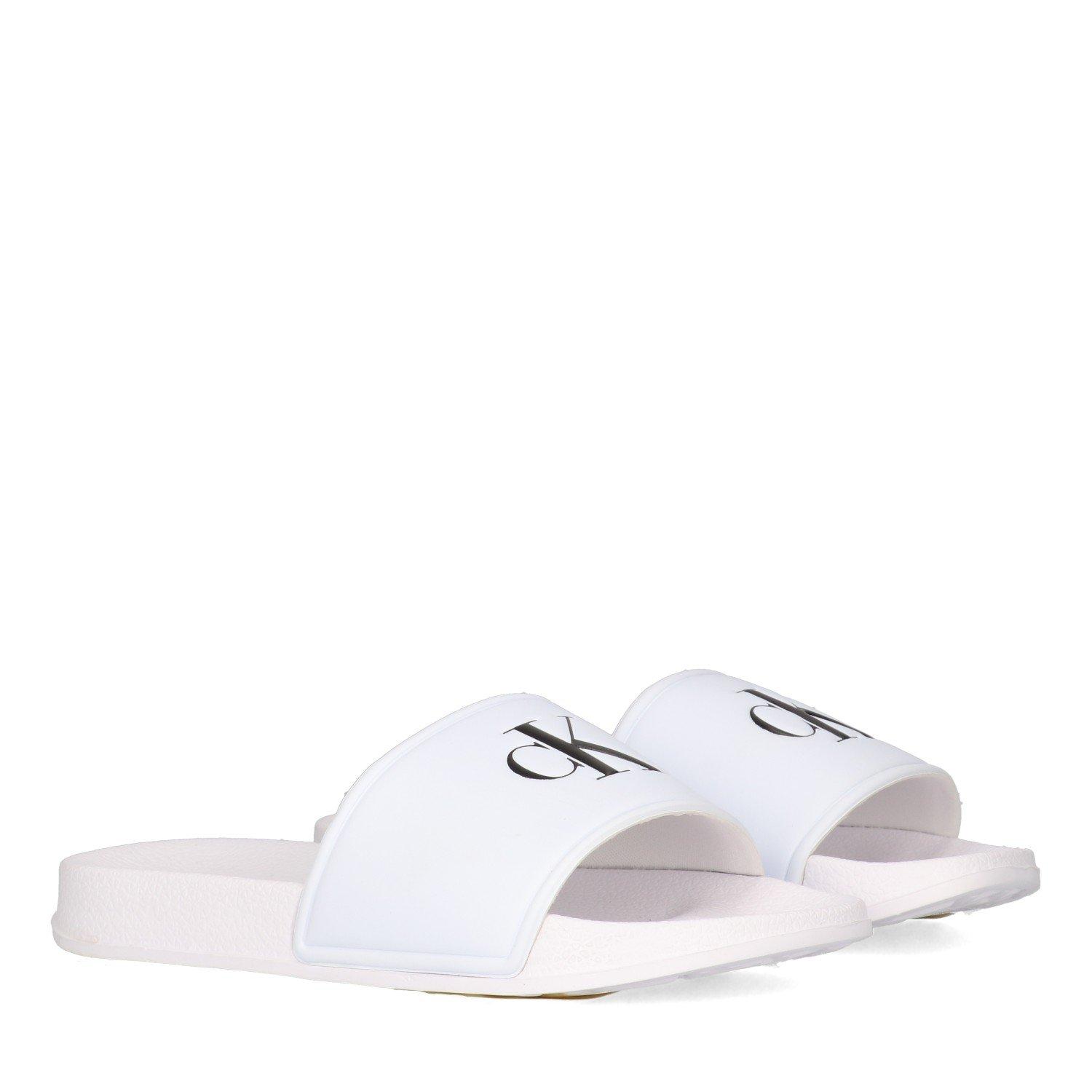 Bijela - Calvin Klein Jeans - Kids' Pool Sliders - 2