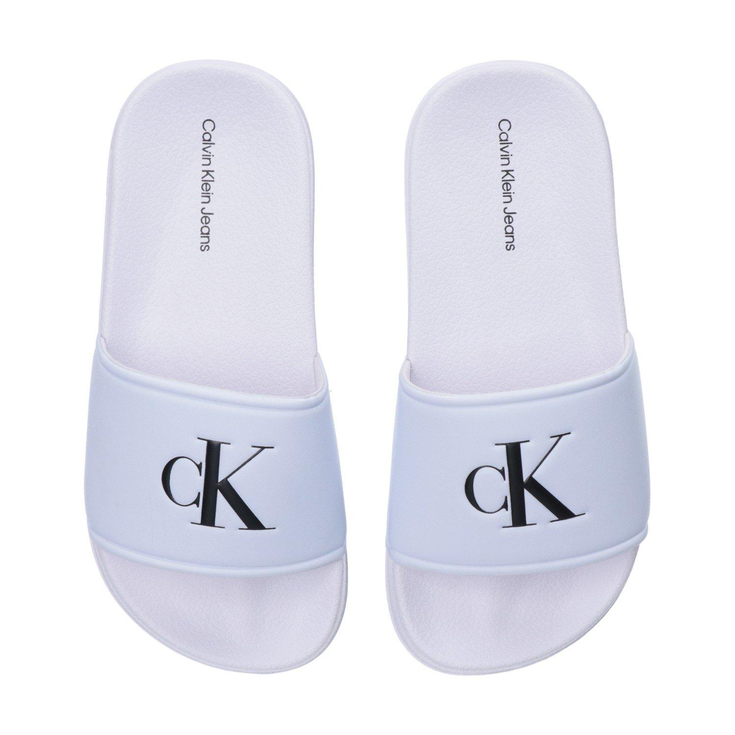 Bijela - Calvin Klein Jeans - Kids' Pool Sliders - 4