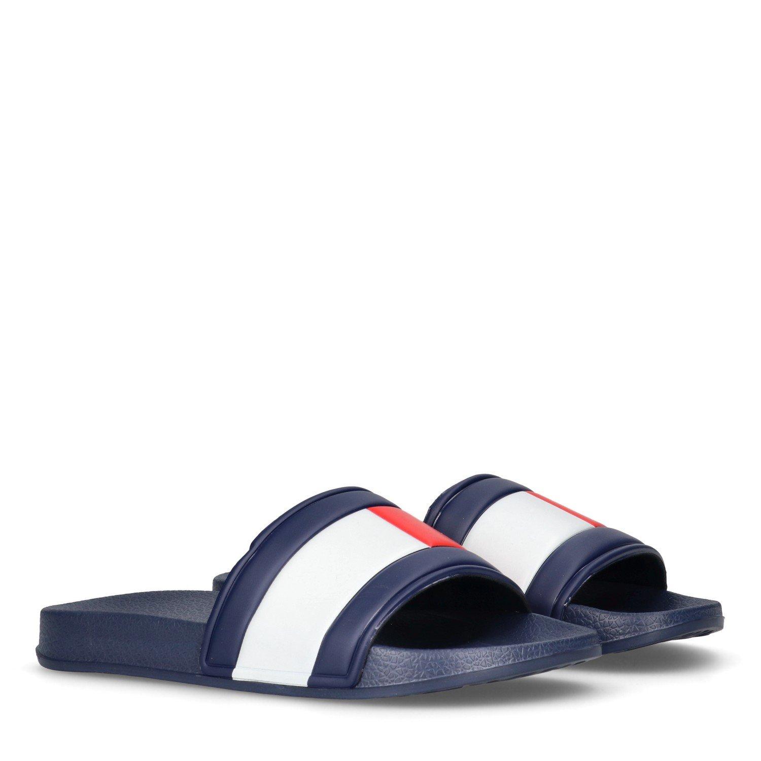 Navy Blue - Tommy Hilfiger - Kids' Flag Sliders - 2