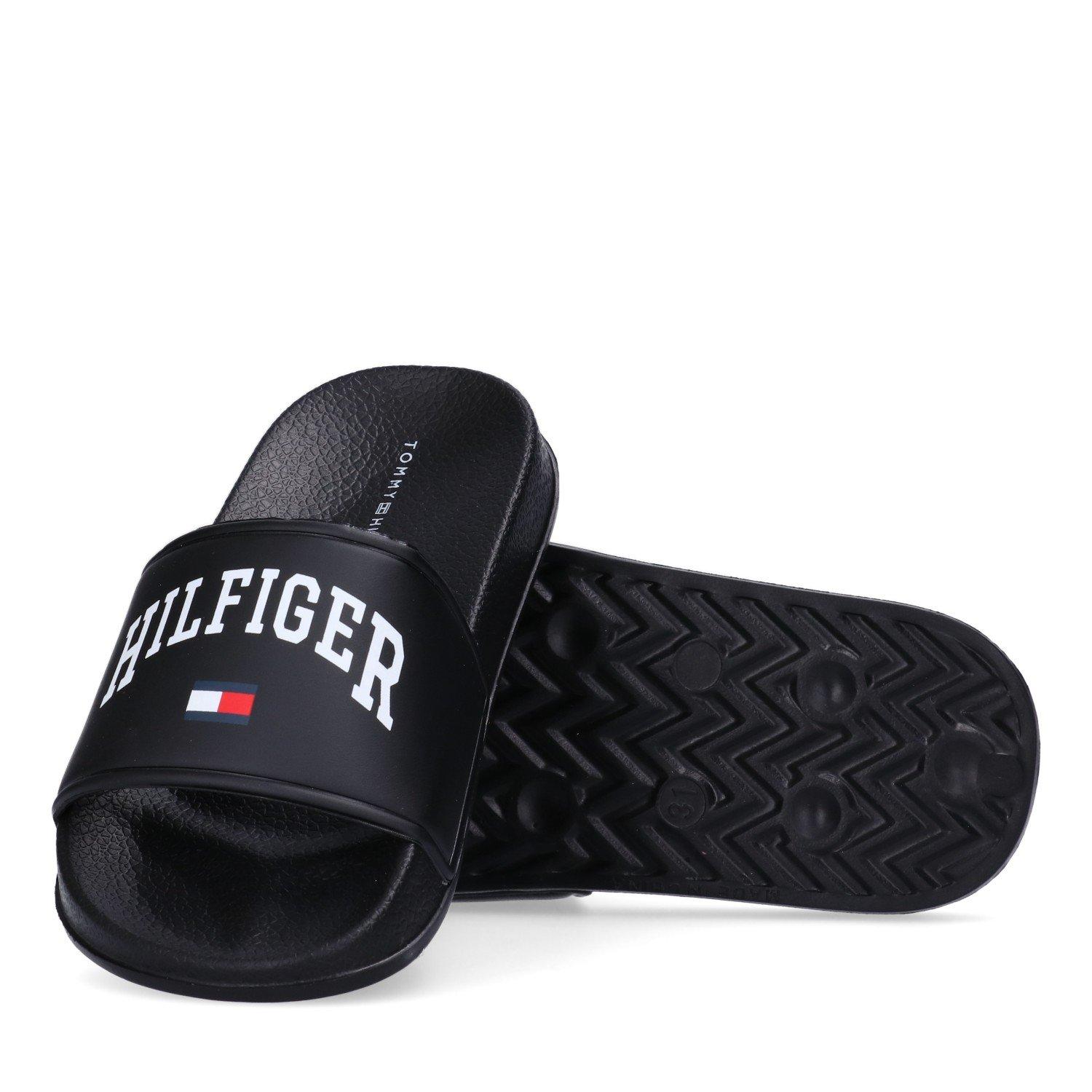 Black - Tommy Hilfiger - Kids' Slip-On Cushioned Pool Sliders - 3
