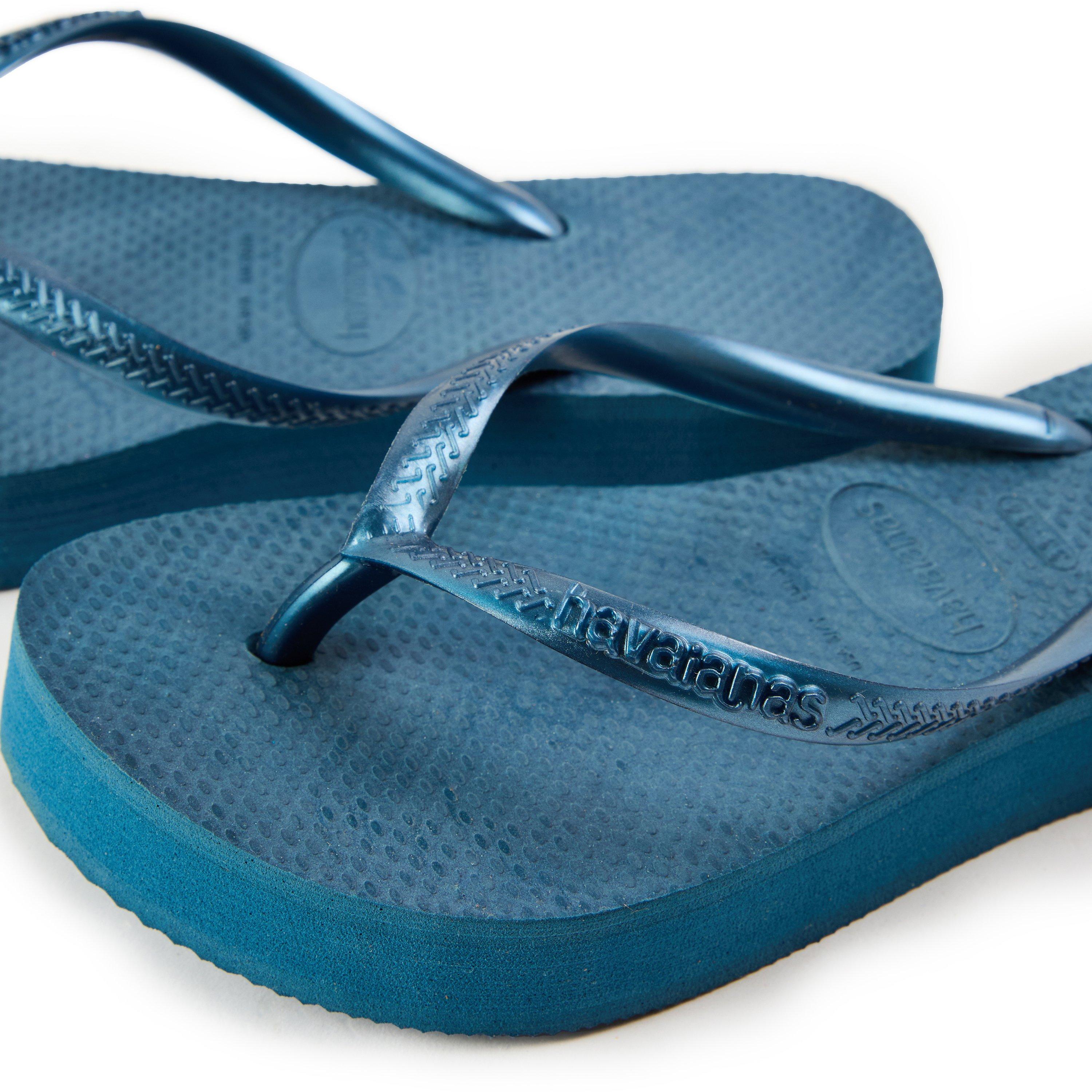 Comfy Blue - Havaianas - Hav. Slim Flatform Comfy Blue 41/42 Flip Flops Womens - 3