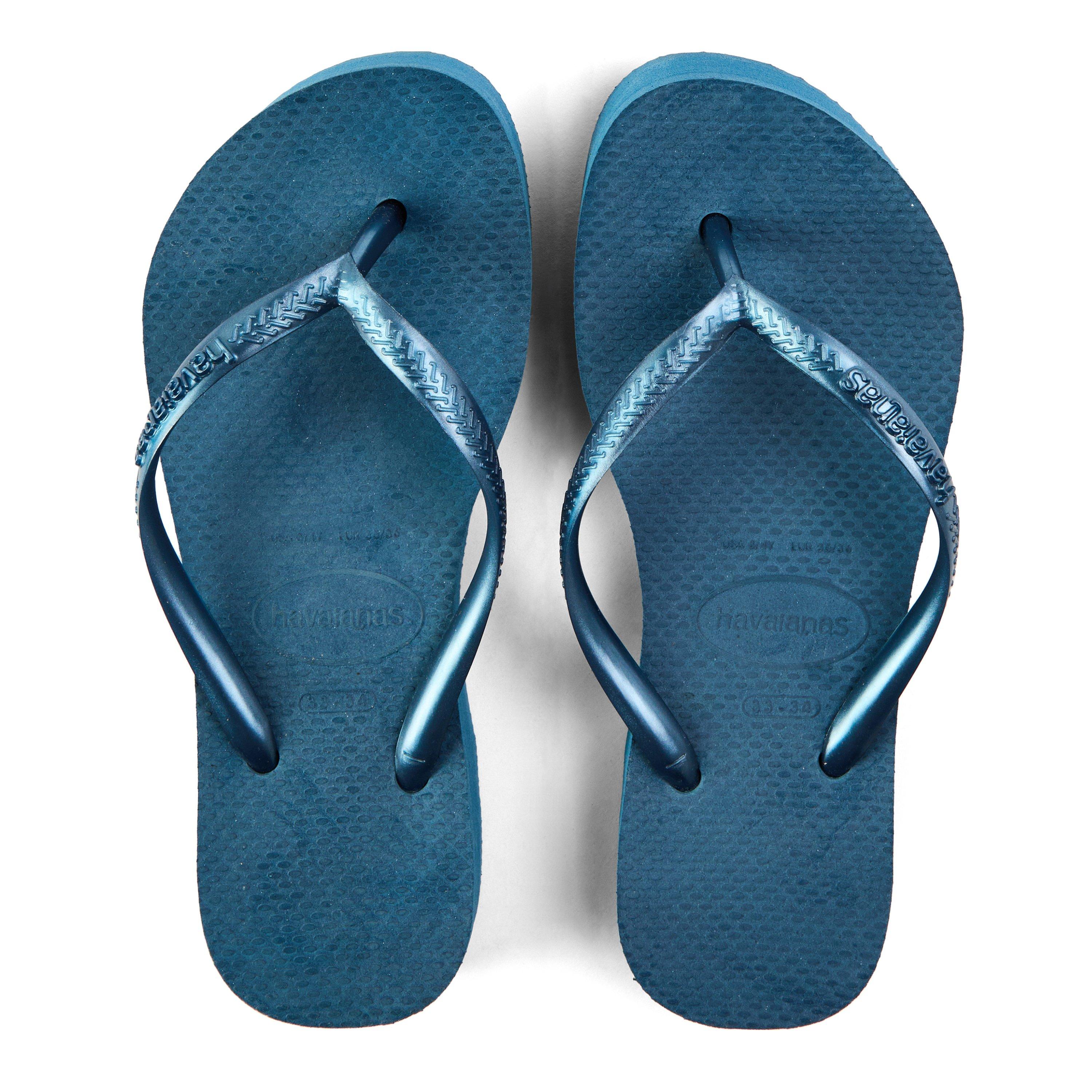 Comodo Blu - Havaianas - Hav. Slim Flatform Comfy Blue 41/42 Flip Flops Womens - 3