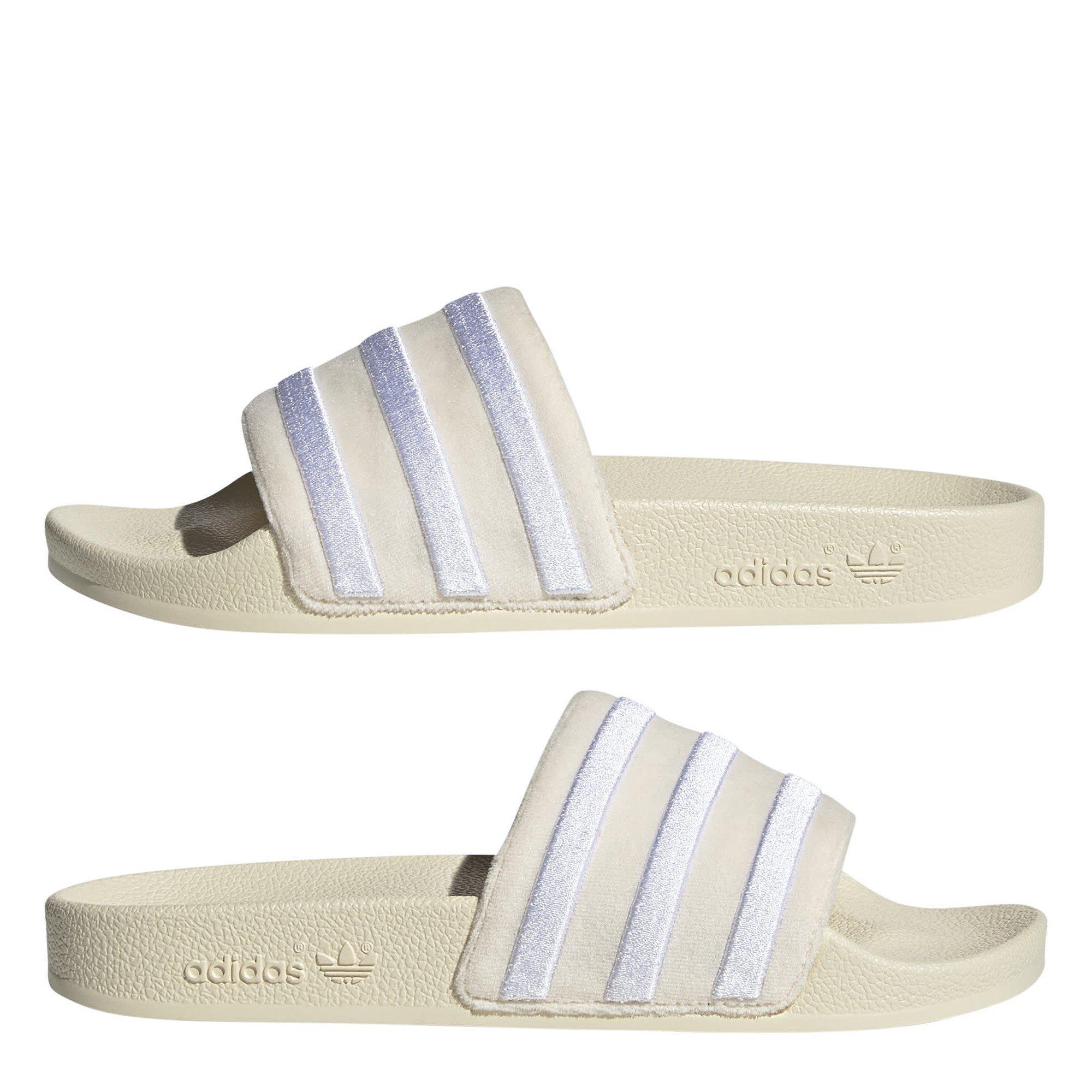Bianco/Bianco - adidas Originals - Women's Adilette Pool Sliders - 9