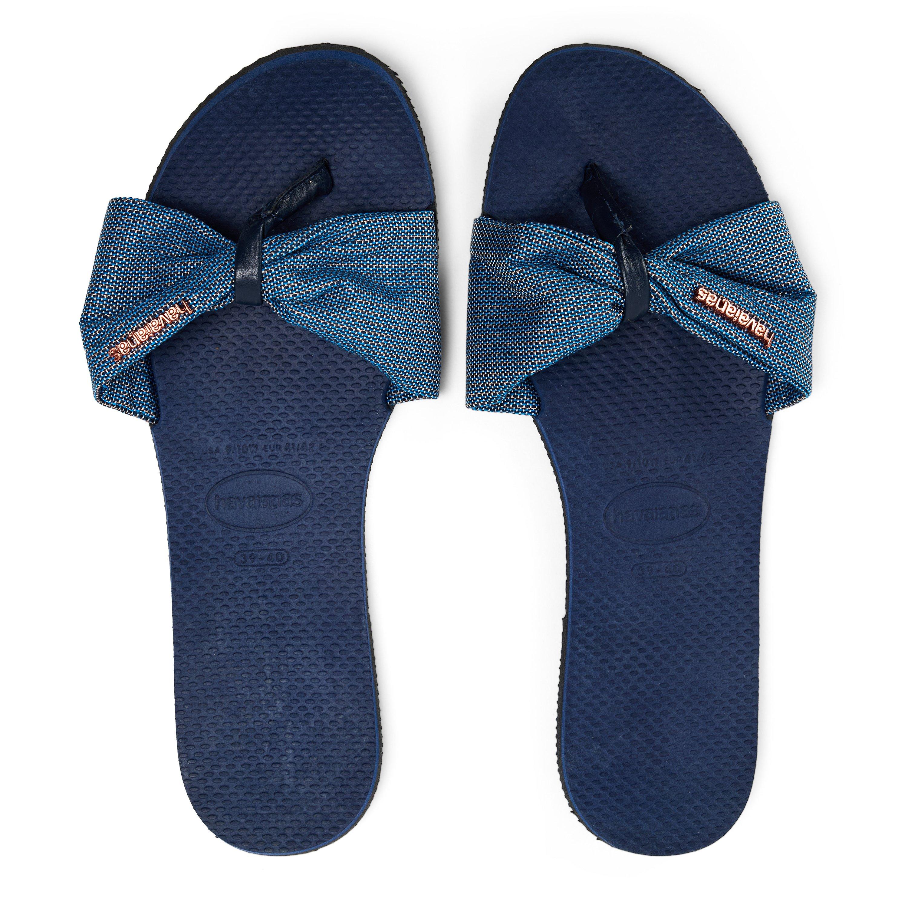 Navy Blue - Havaianas - Hav. You St Tropez Shine Navy Blue Flip Flops Womens - 3