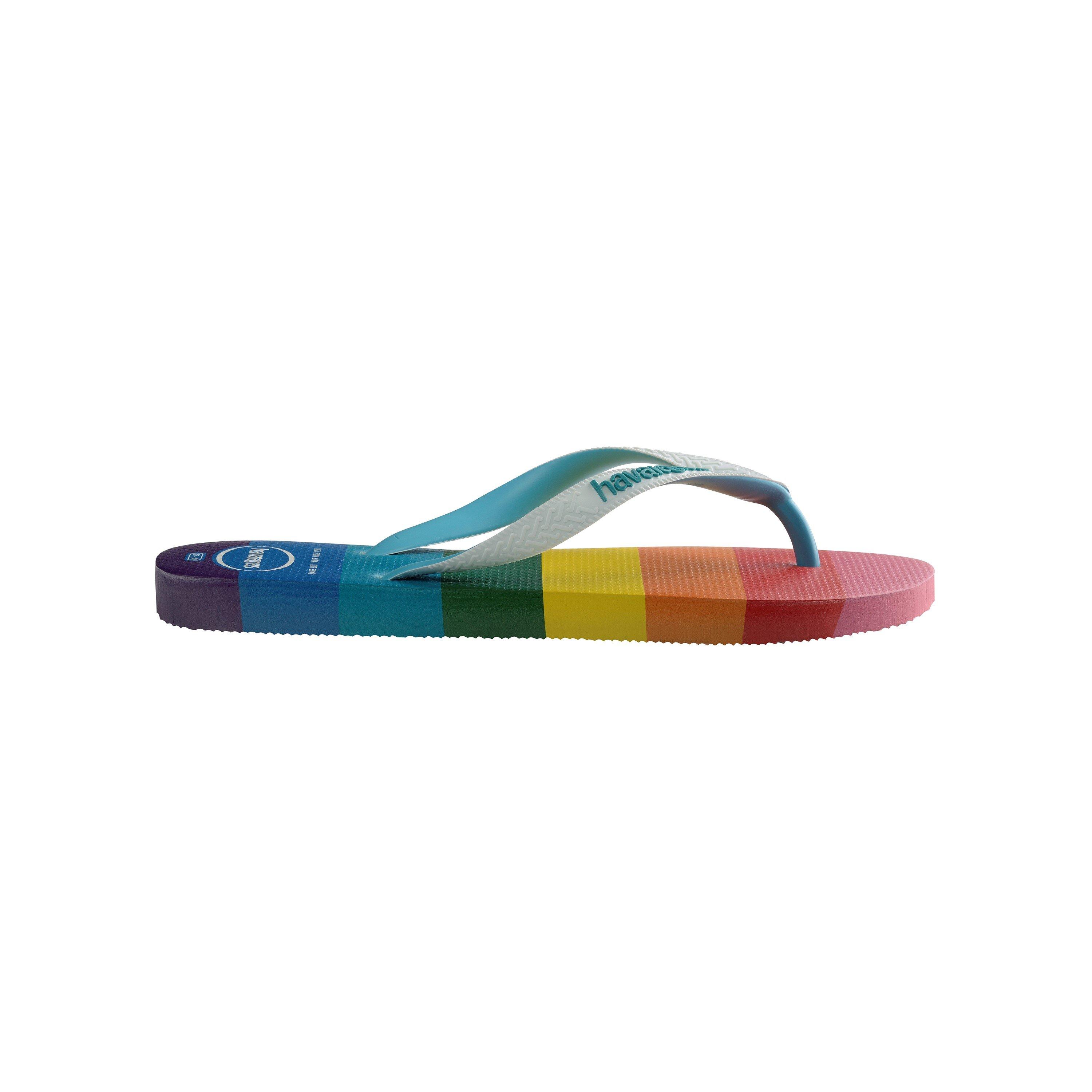 Havaianas Hav. Top Pride Allover Blue 35/36 Flip Flops Womens