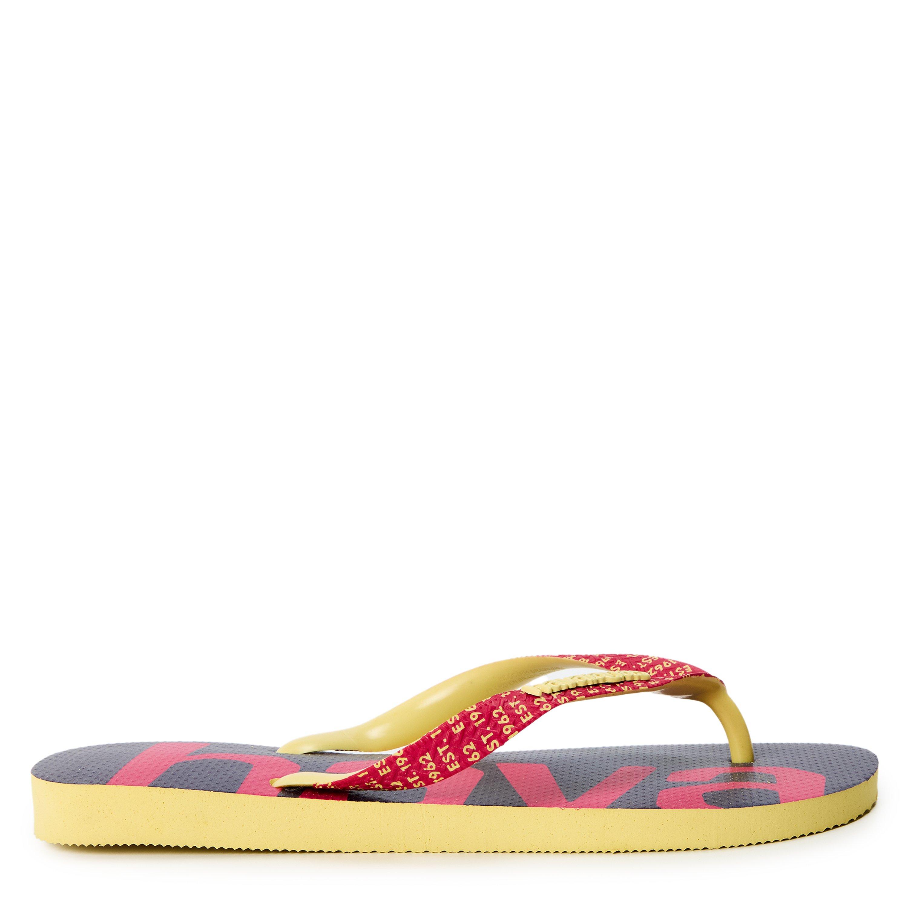 Giallo - Havaianas - Hav. Top Logomania Mid Tech Lemon Y Flip Flops Womens - 1