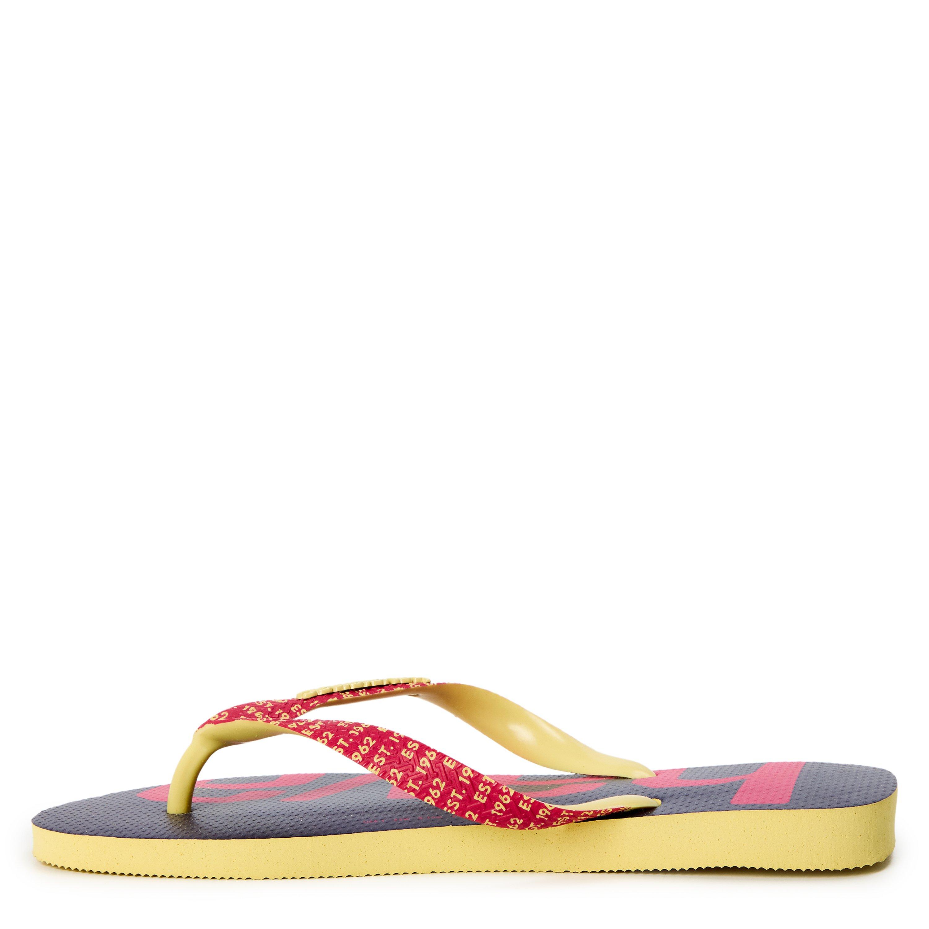 Giallo - Havaianas - Hav. Top Logomania Mid Tech Lemon Y Flip Flops Womens - 2