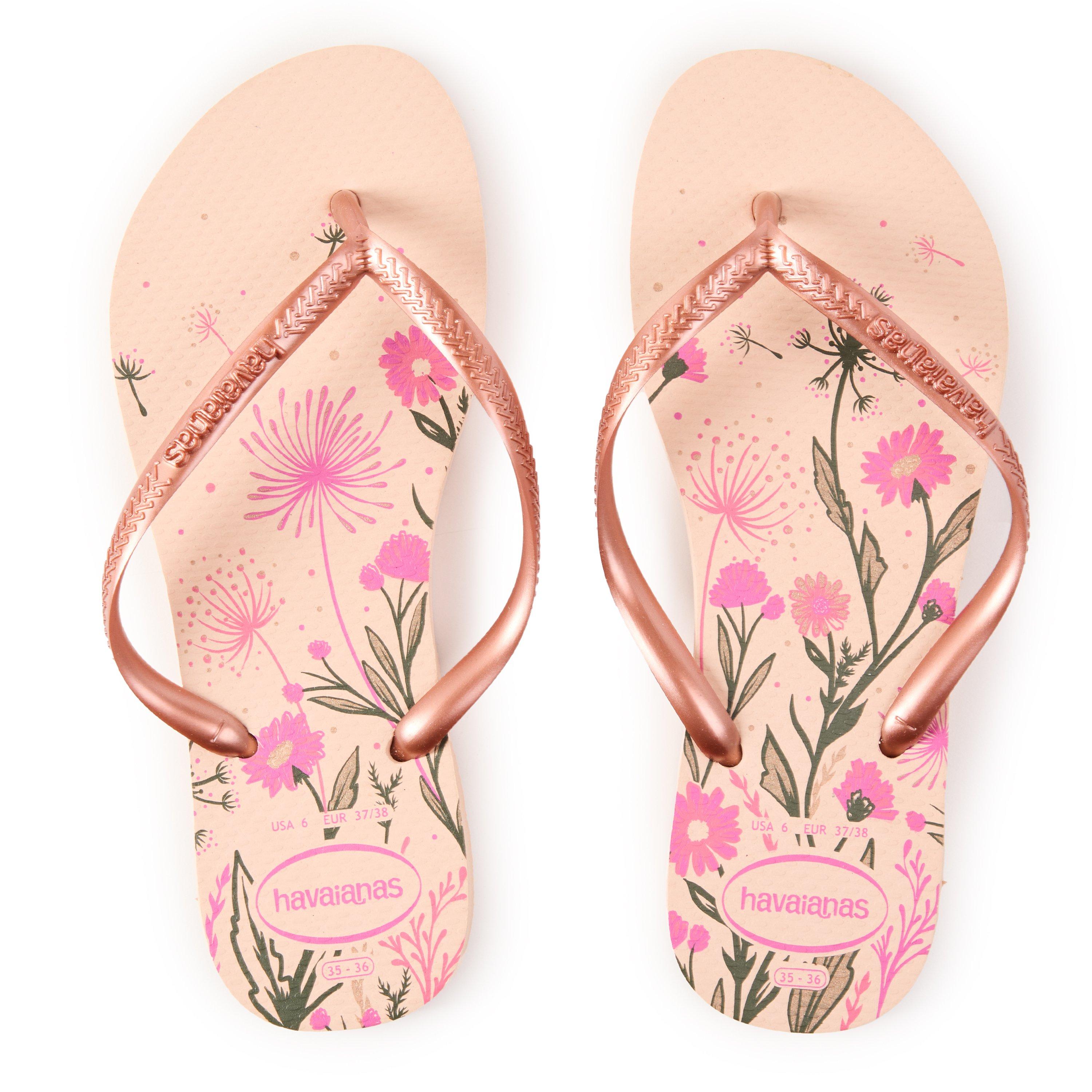 Rosa - Havaianas - Hav. Slim Organic Ballet Rose/Golde Flip Flops Womens - 4