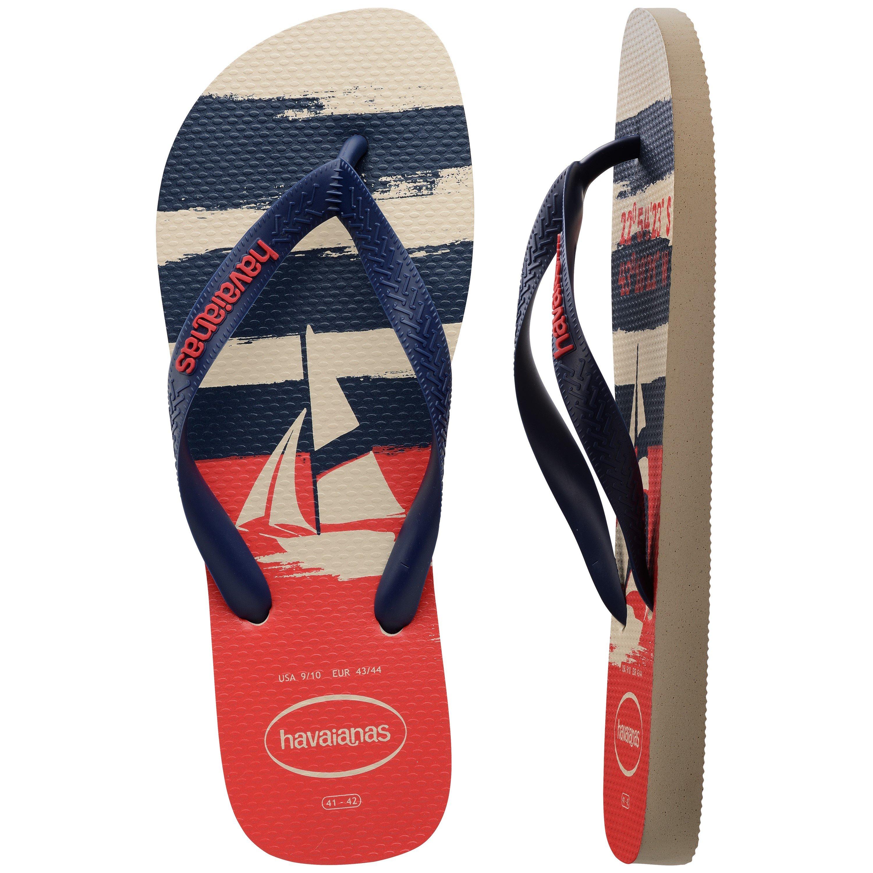Beige/Blue/Red - Havaianas - Sndl Naut Ld99 - 3