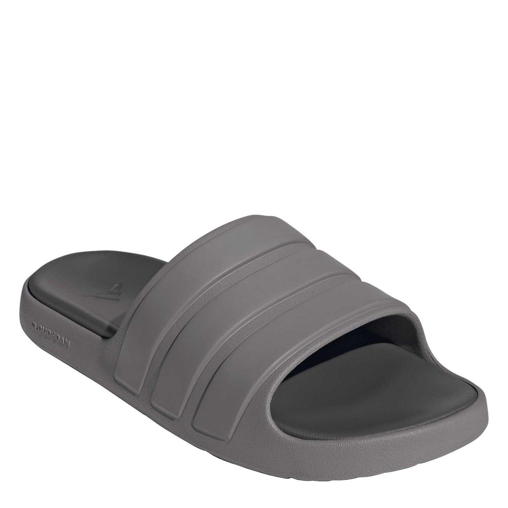 Taupe/Charcoal - adidas - Women's Pool Sliders - 3