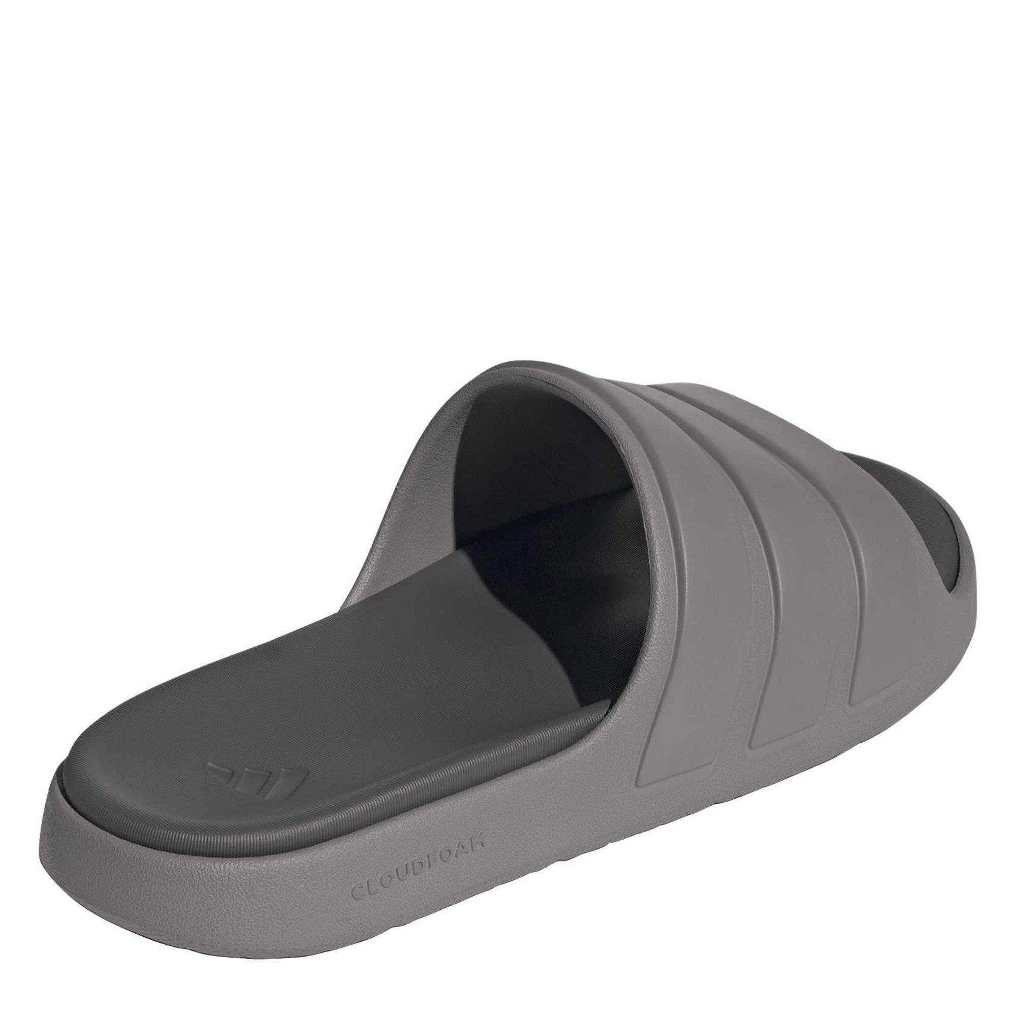 Taupe/Charcoal - adidas - Women's Pool Sliders - 4