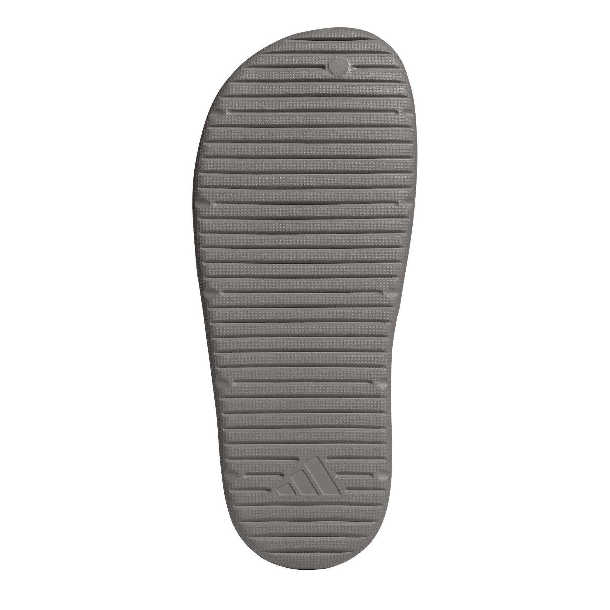 Taupe/Charcoal - adidas - Women's Pool Sliders - 6