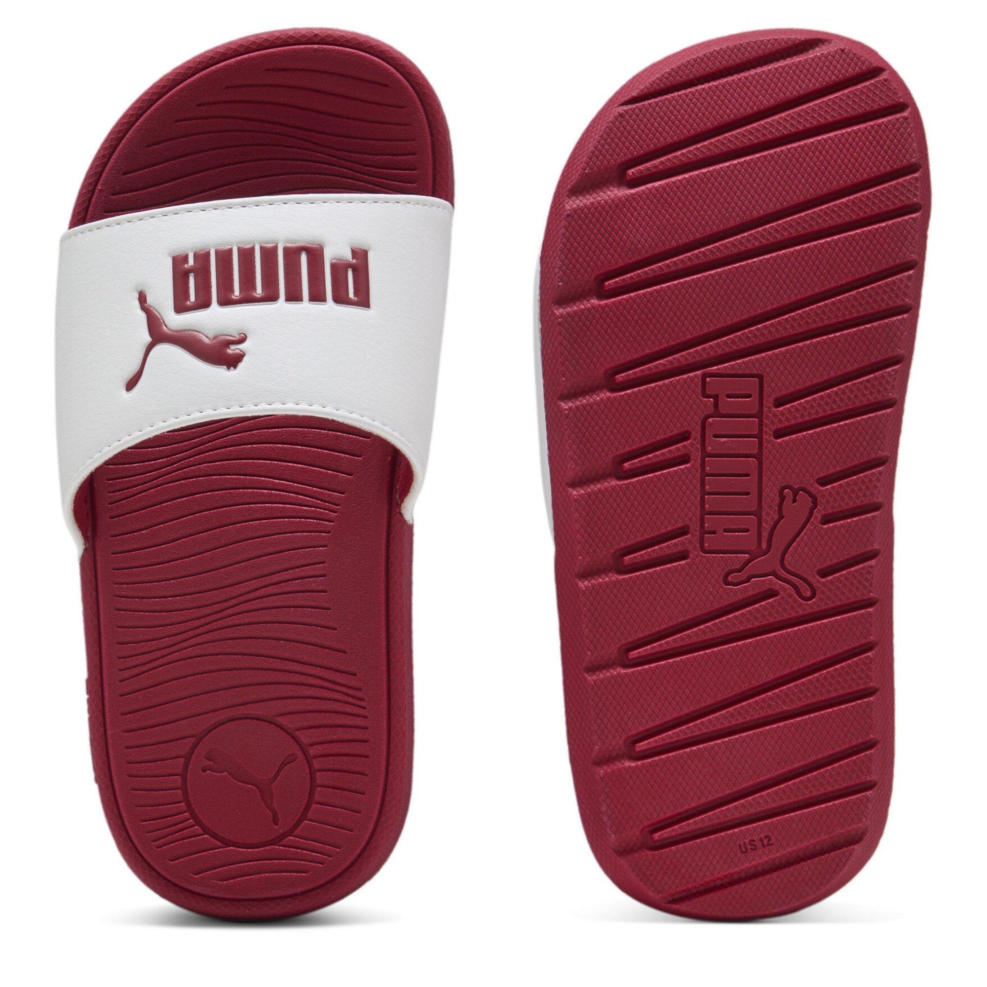 Dk.Crimson/Wht - Puma - Cool Cat 2.0 Sliders Childrens - 2