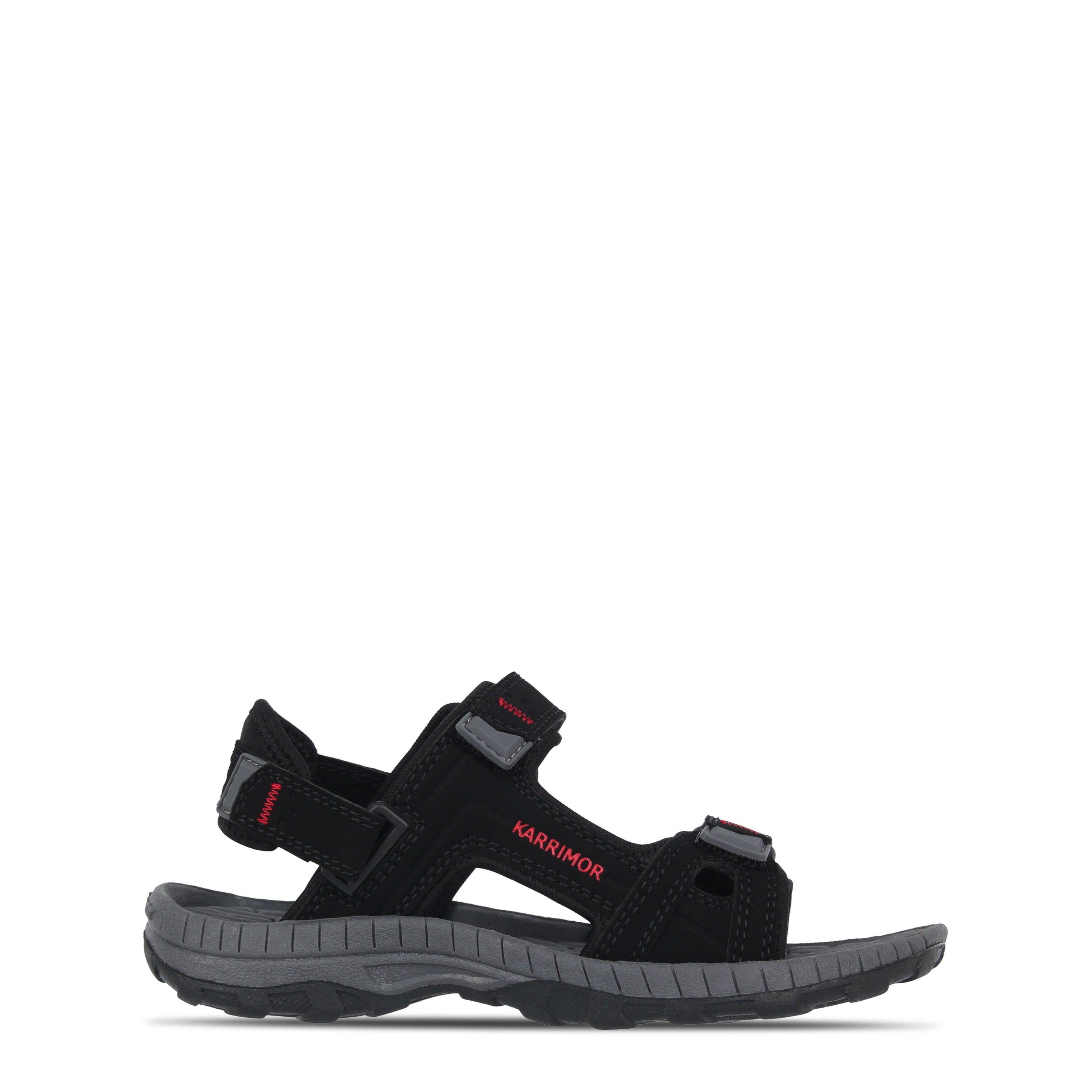 Black/Red/Char - Karrimor - Antibes Walking Sandals Childrens - 1