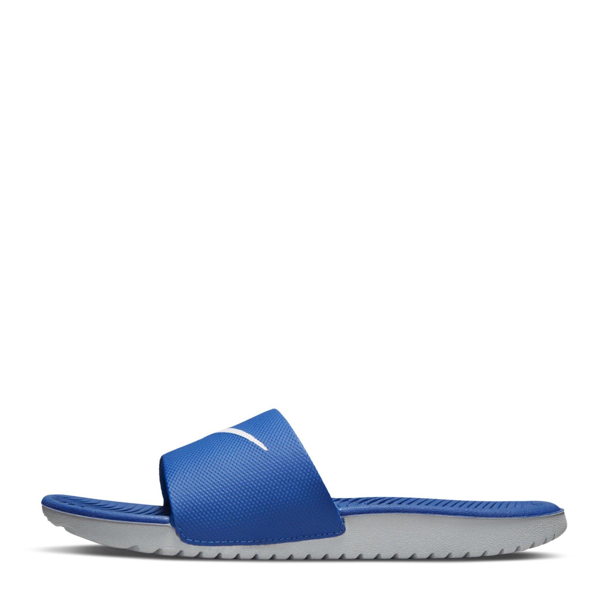 Blu/Bianco - Nike - Kawa Junior Slides - 2