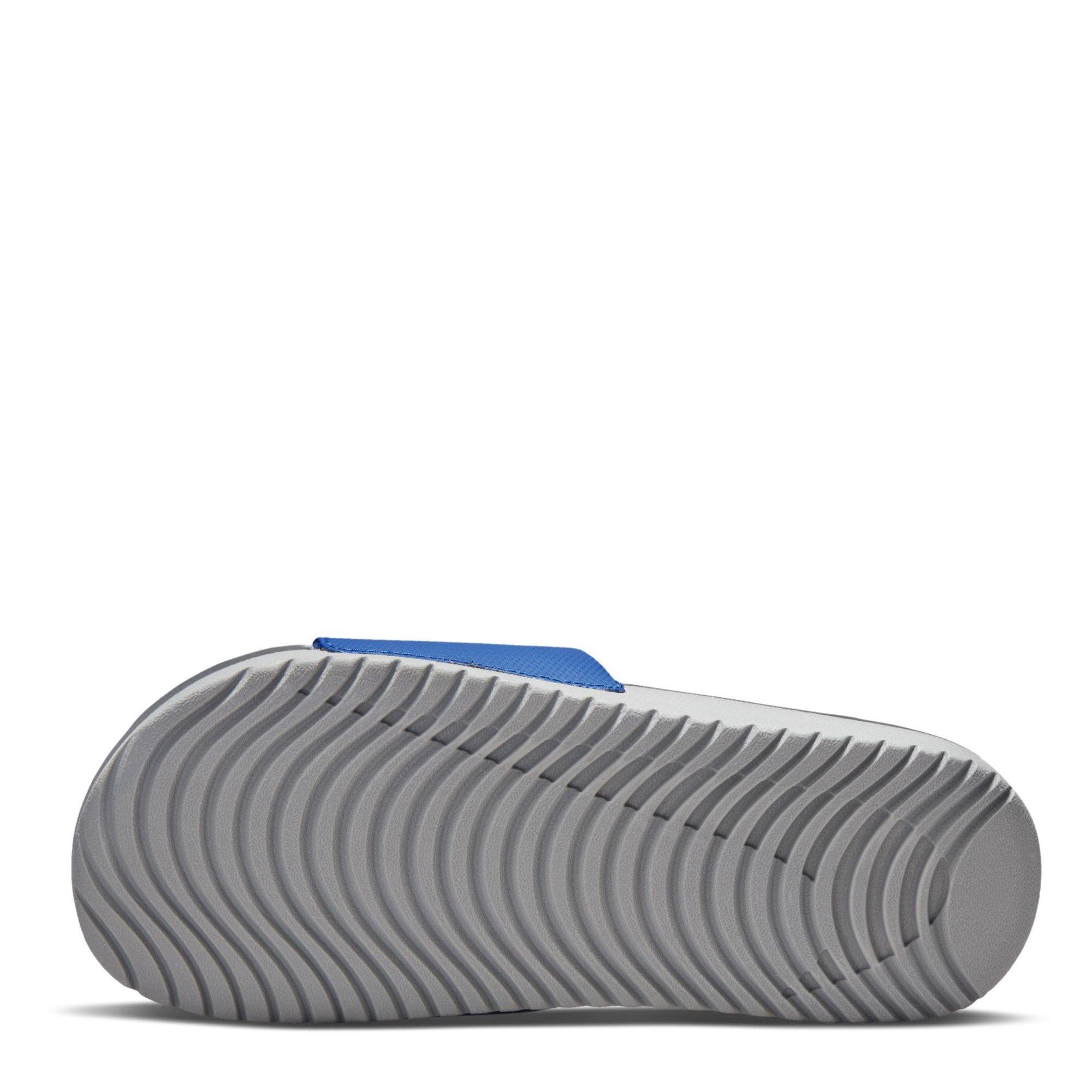 Blu/Bianco - Nike - Kawa Junior Slides - 3