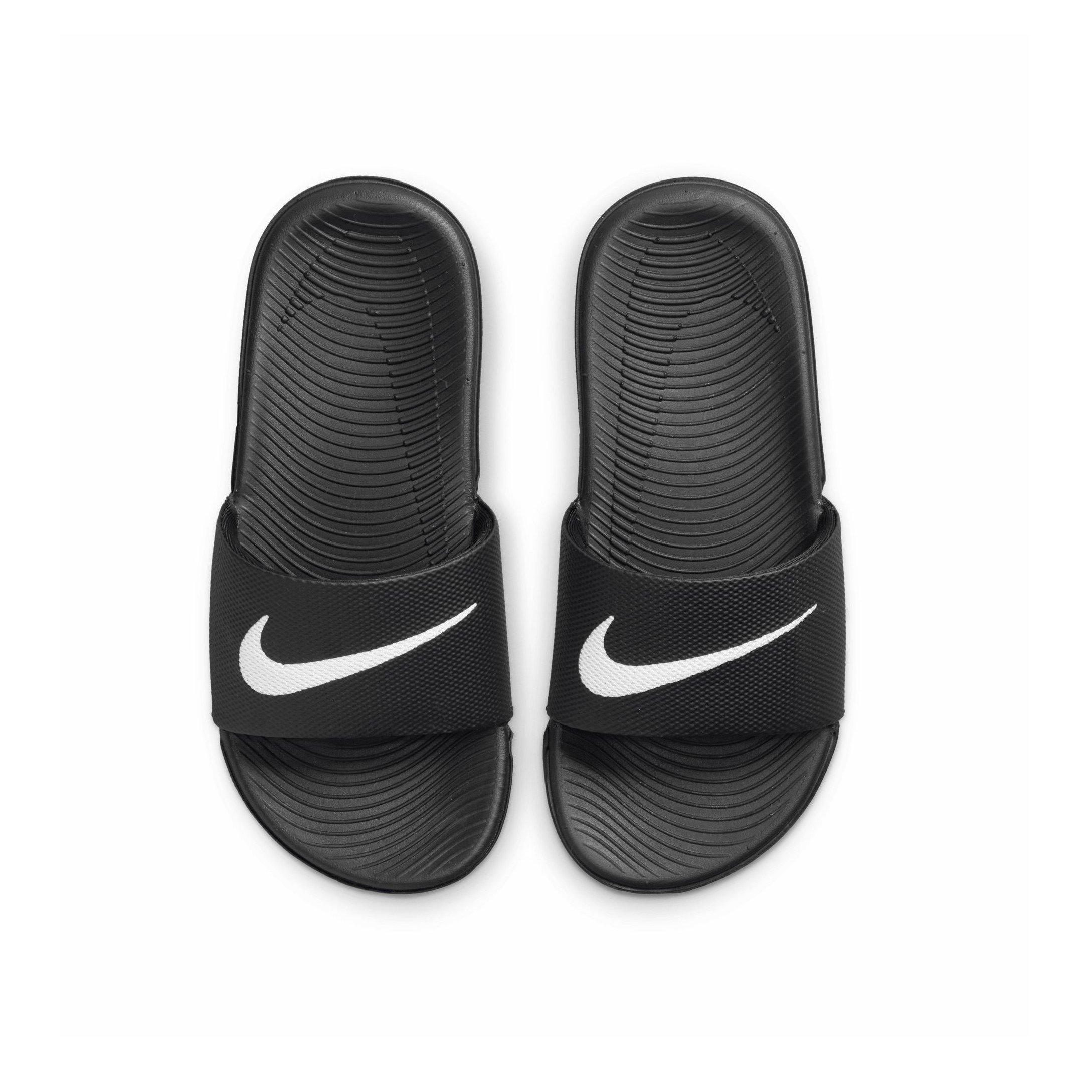 Black/White - Nike - Kawa Junior Slides - 4