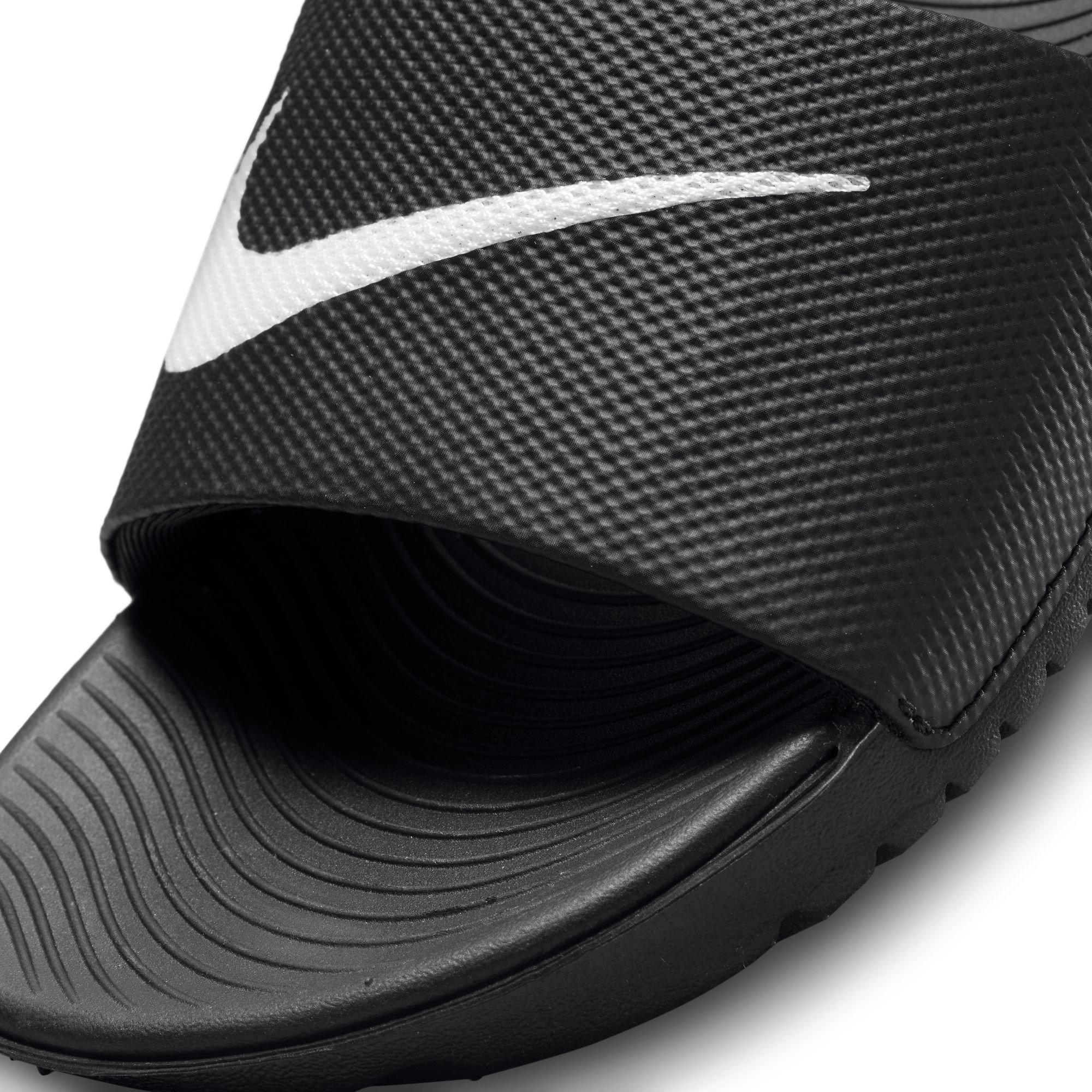 Black/White - Nike - Kawa Junior Slides - 6