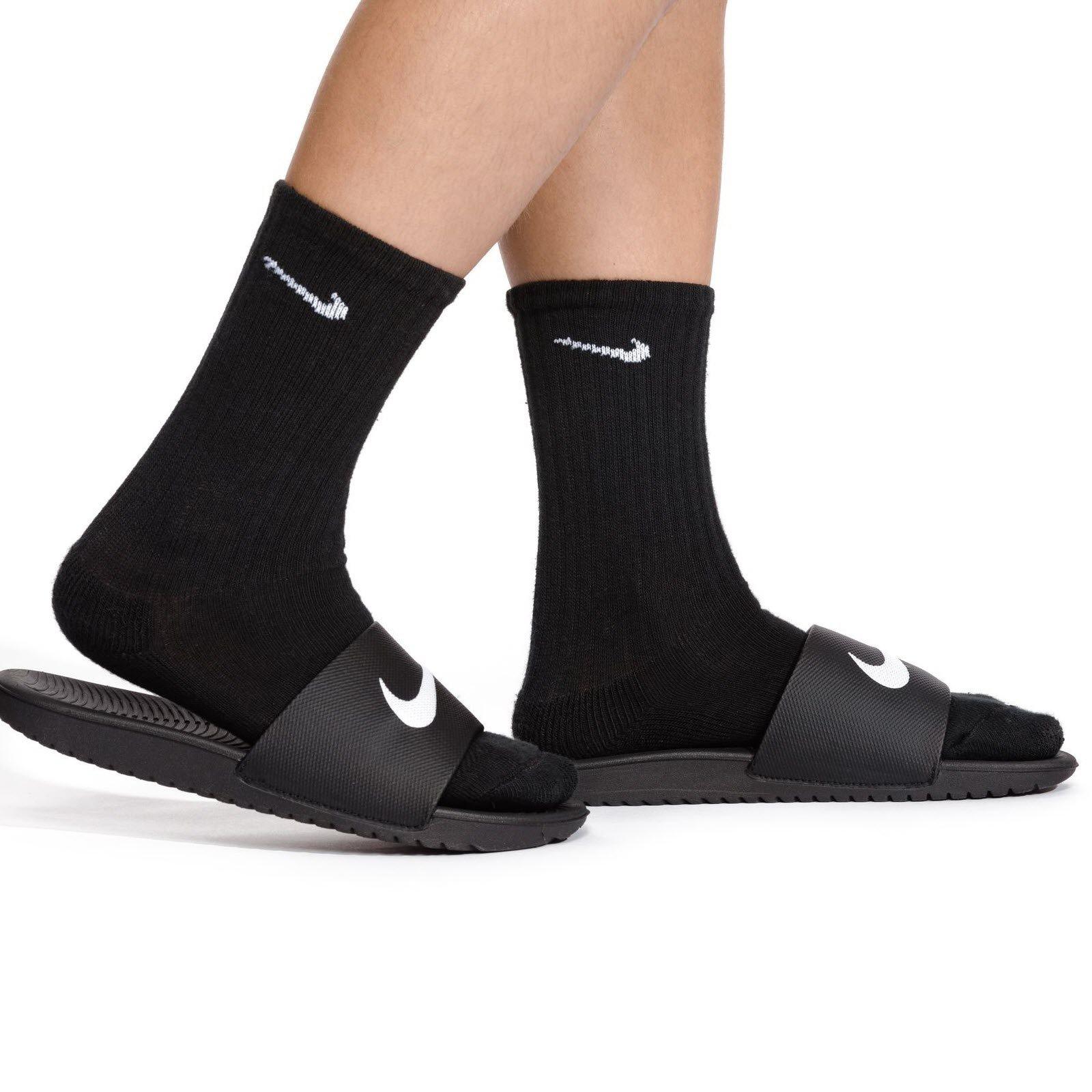 Black/White - Nike - Kawa Junior Slides - 8