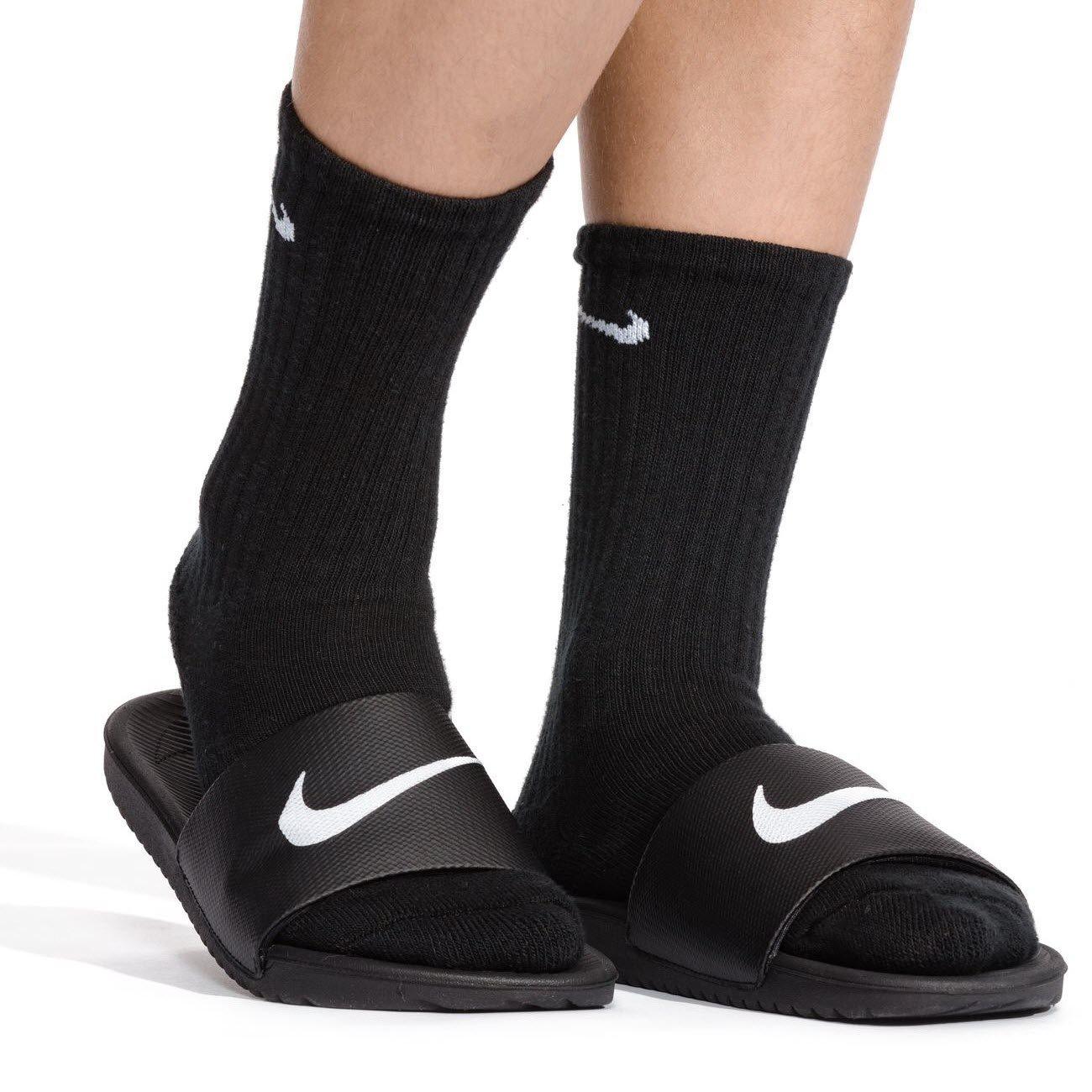 Schwarz/Weiß - Nike - Kawa Junior Slides - 7