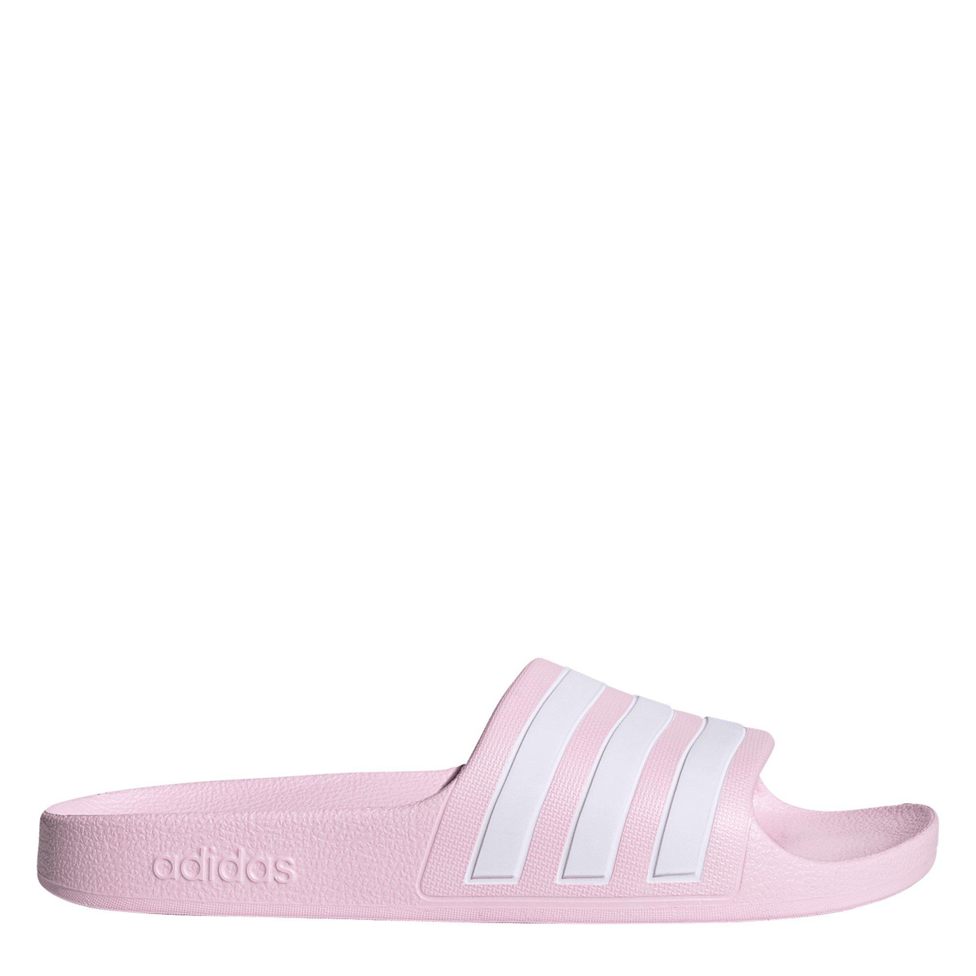 Adidas Boys Adilette Aqua Slide - Pink/White - C10 (28)