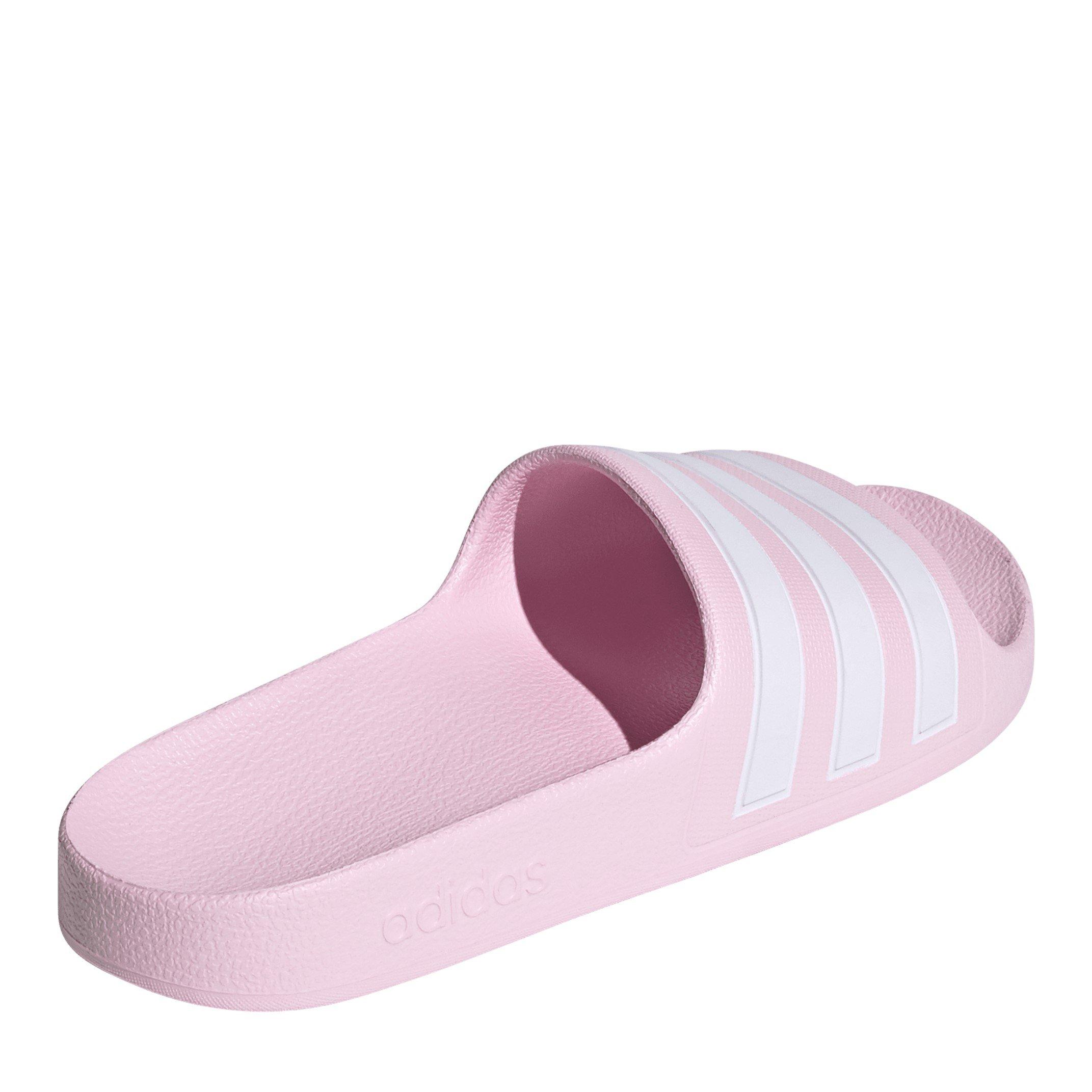 Pink/White - adidas - Adilette Aqua Slide Boys - 4