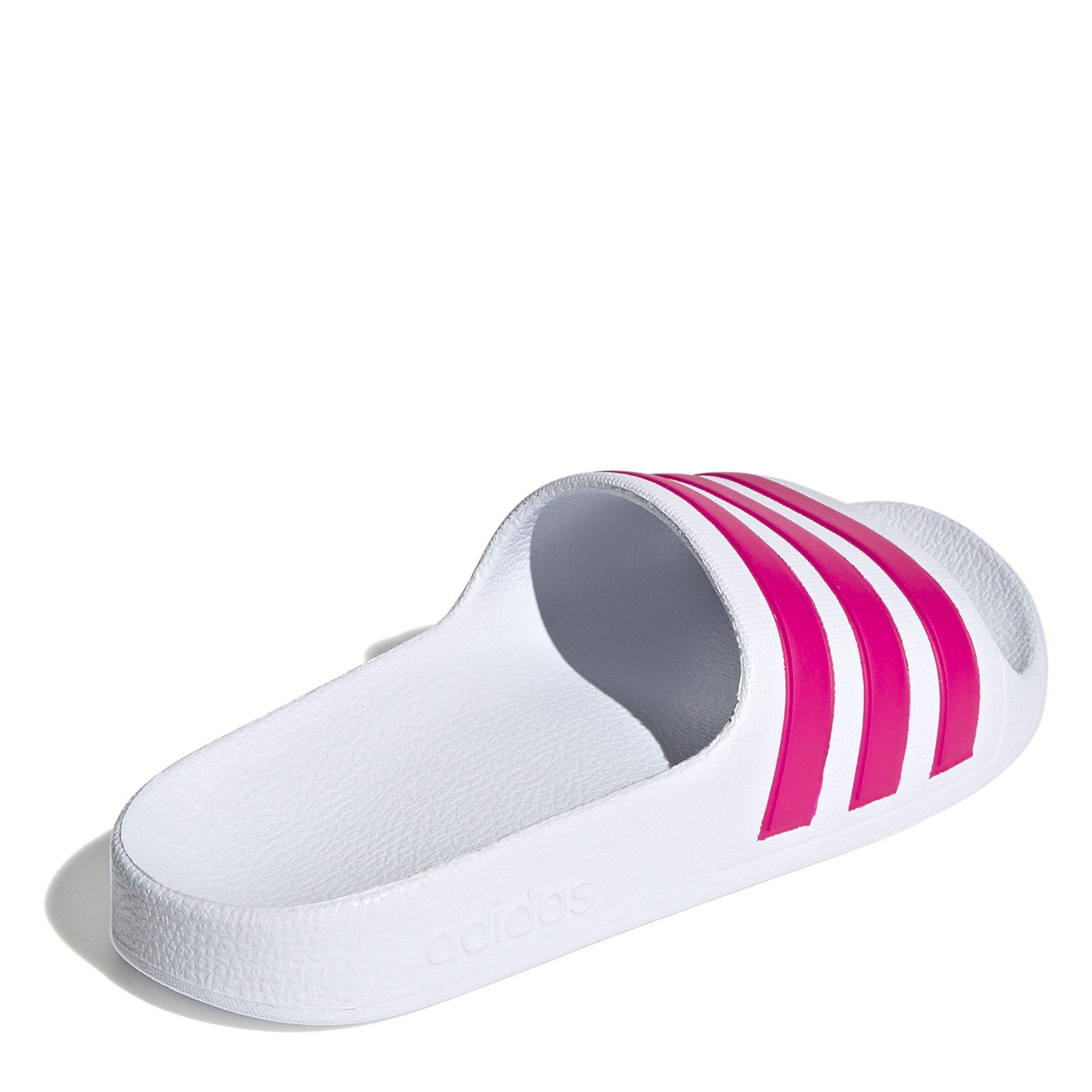 Blanco/Rosa - adidas - Adilette Aqua Slide Girls - 4