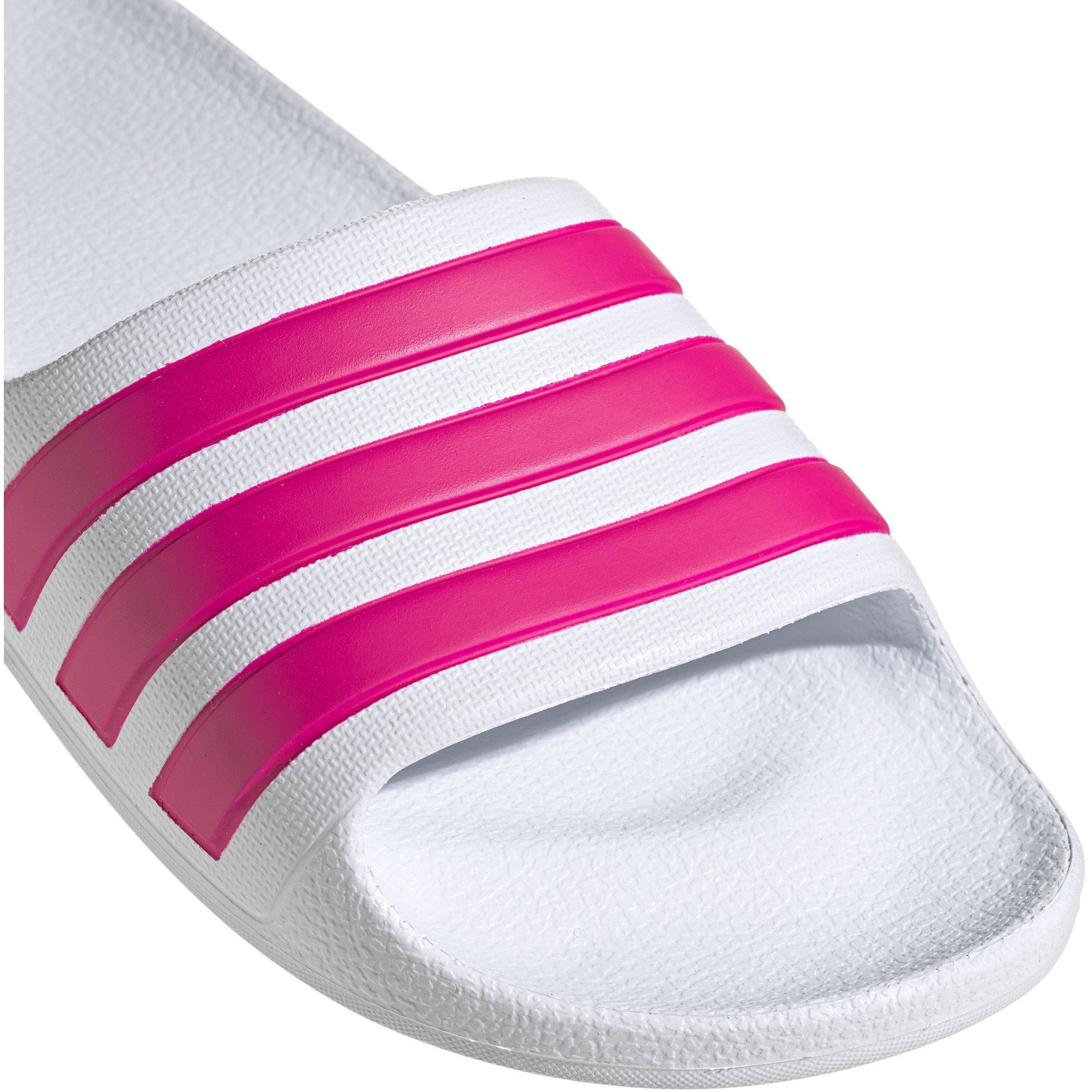 Blanco/Rosa - adidas - Adilette Aqua Slide Girls - 8