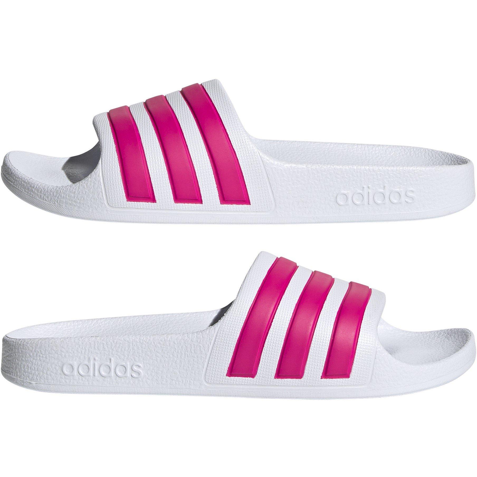 Blanco/Rosa - adidas - Adilette Aqua Slide Girls - 9