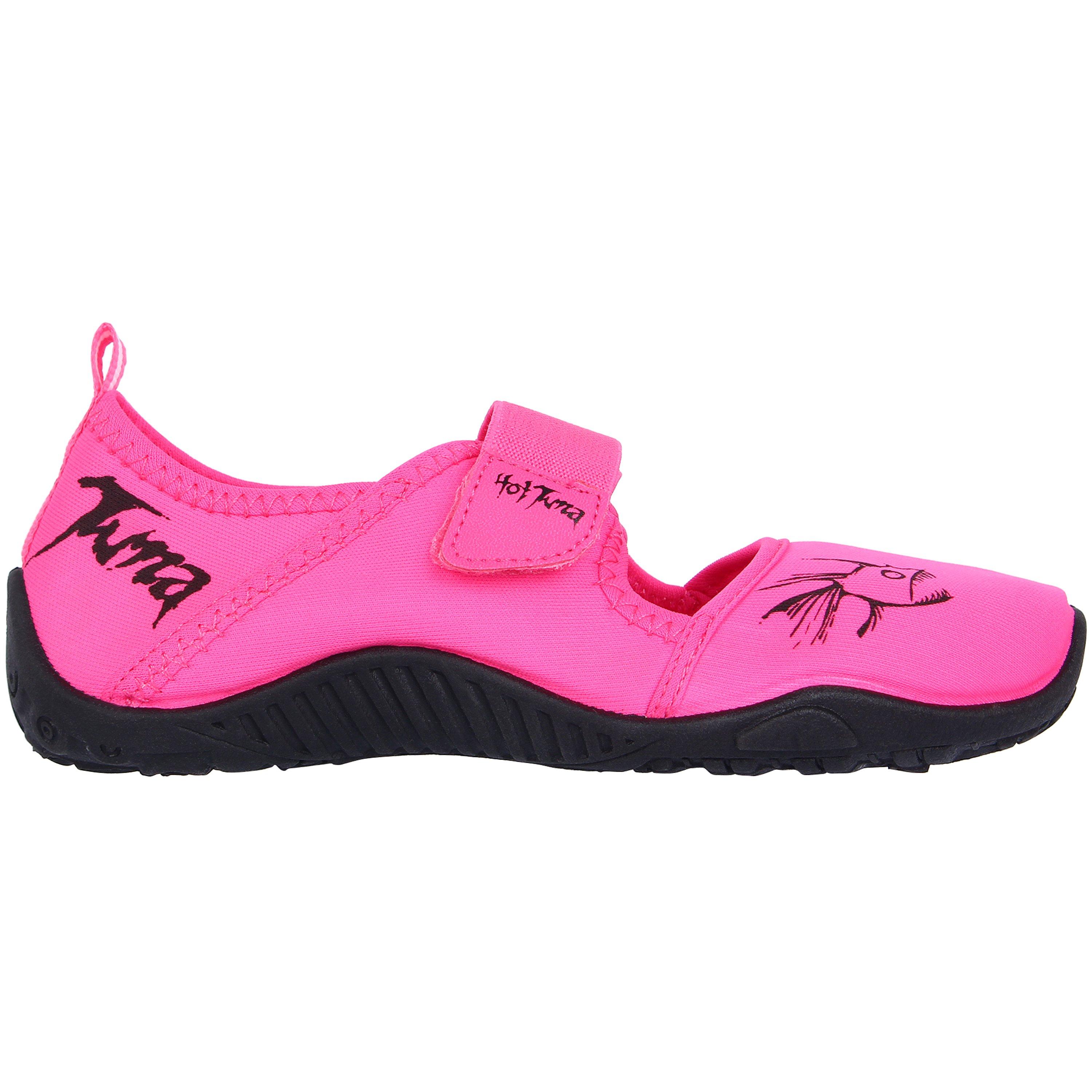 Rose/Noir - Hot Tuna - Splasher Strap Childrens Aqua Water Shoes - 1