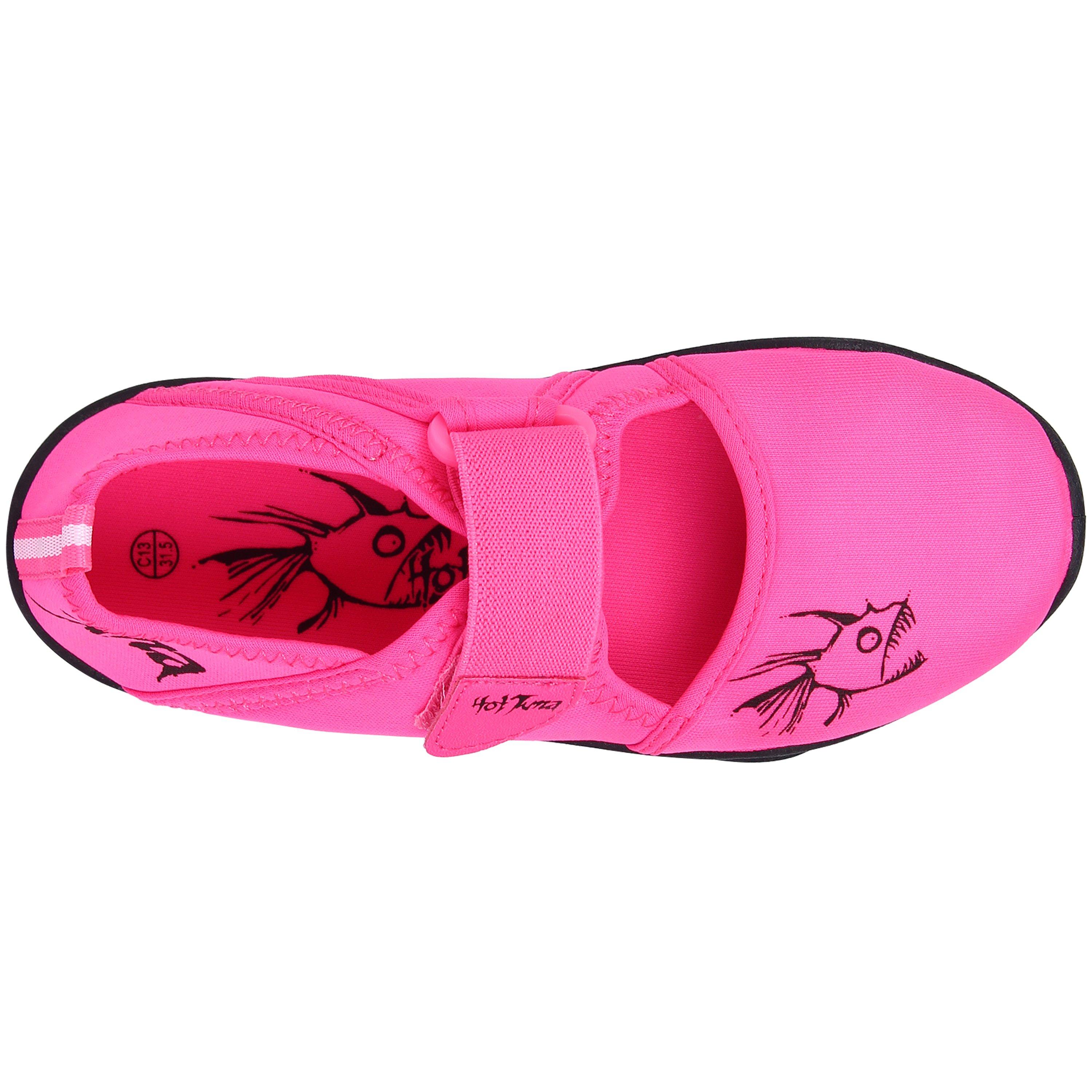 Rose/Noir - Hot Tuna - Splasher Strap Childrens Aqua Water Shoes - 3