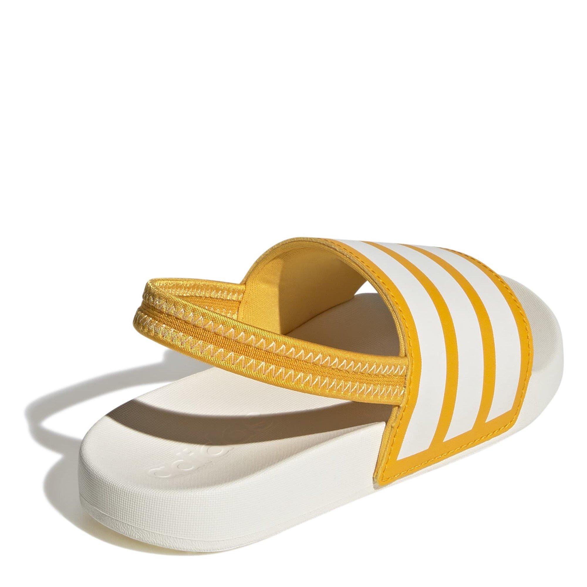 Yellw/Off Wht - adidas - Adiltte Pool Shoes Infants - 4