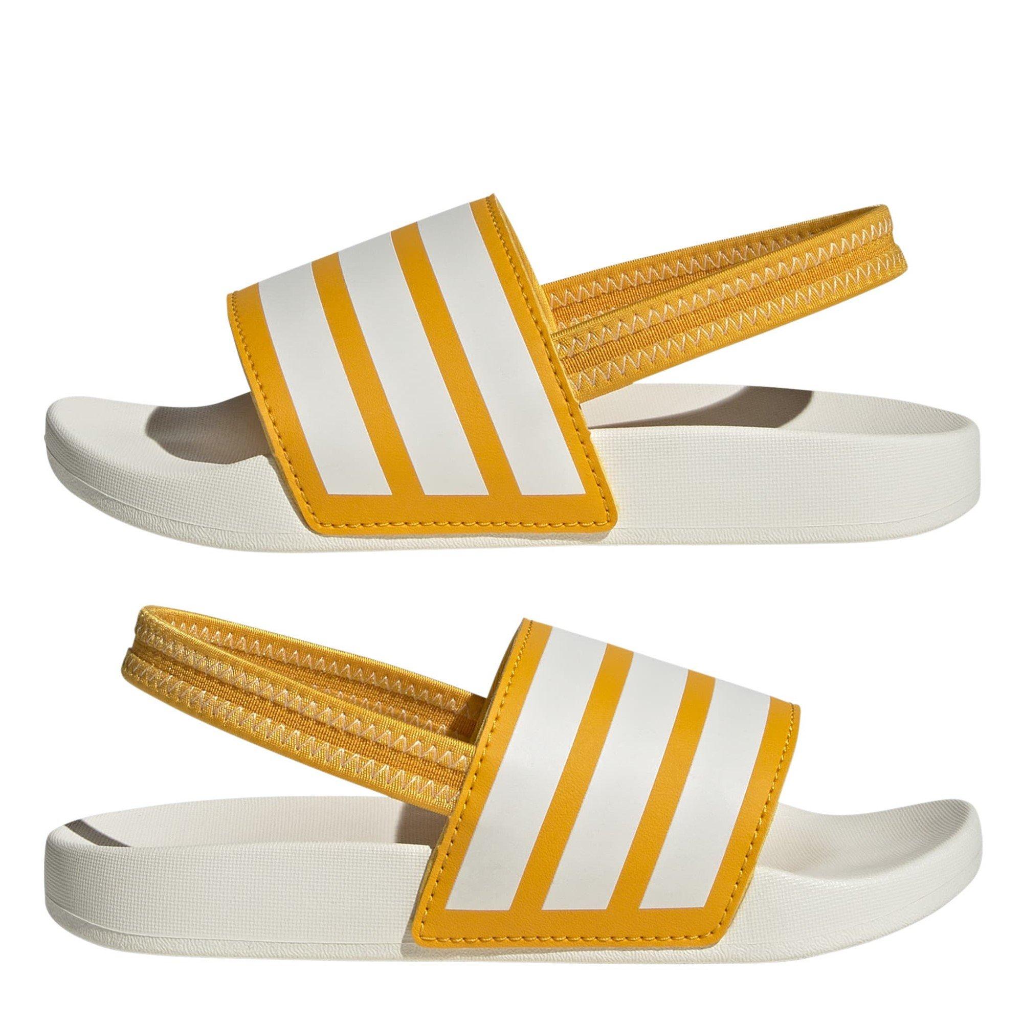 Yellw/Off Wht - adidas - Adiltte Pool Shoes Infants - 9
