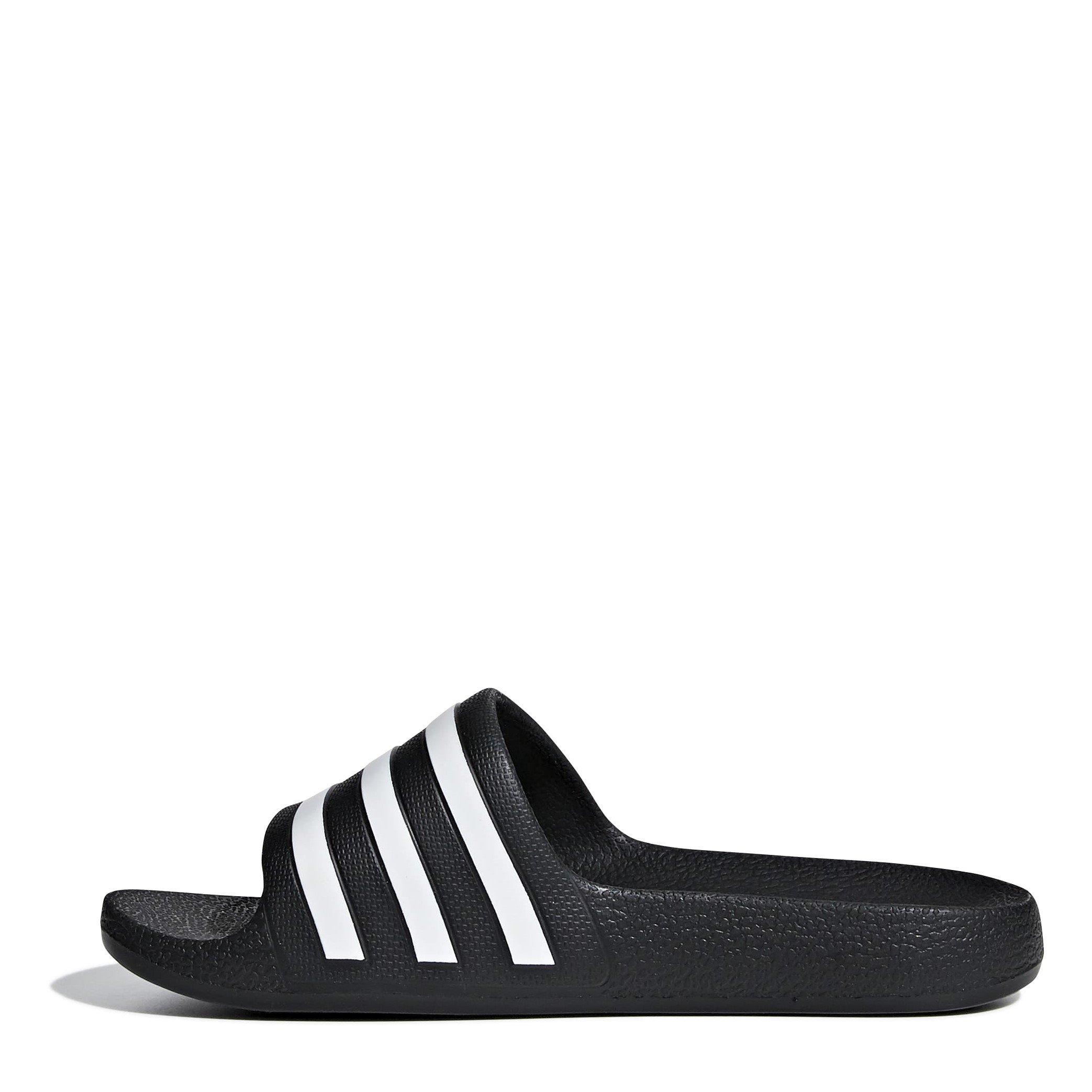 Black/White - adidas - Kids' Adilette Pool Slider - 2