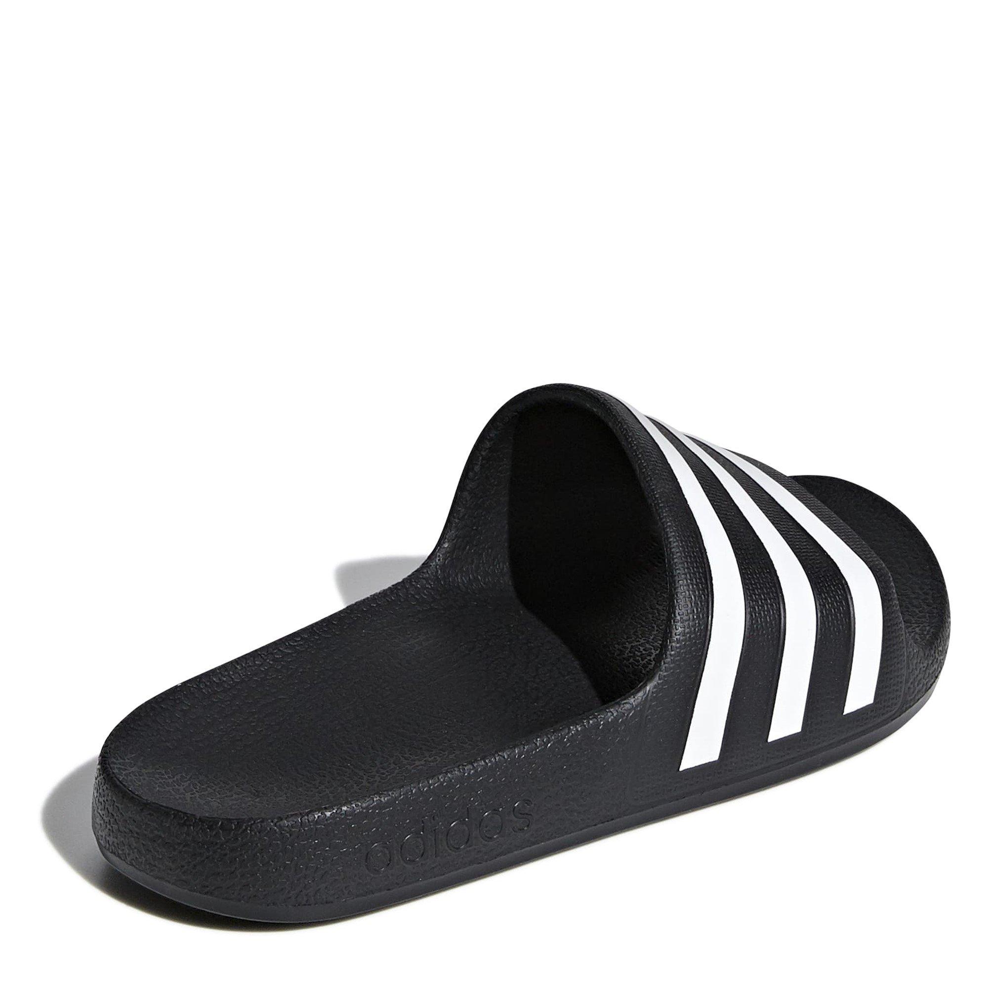 Black/White - adidas - Kids' Adilette Pool Slider - 4