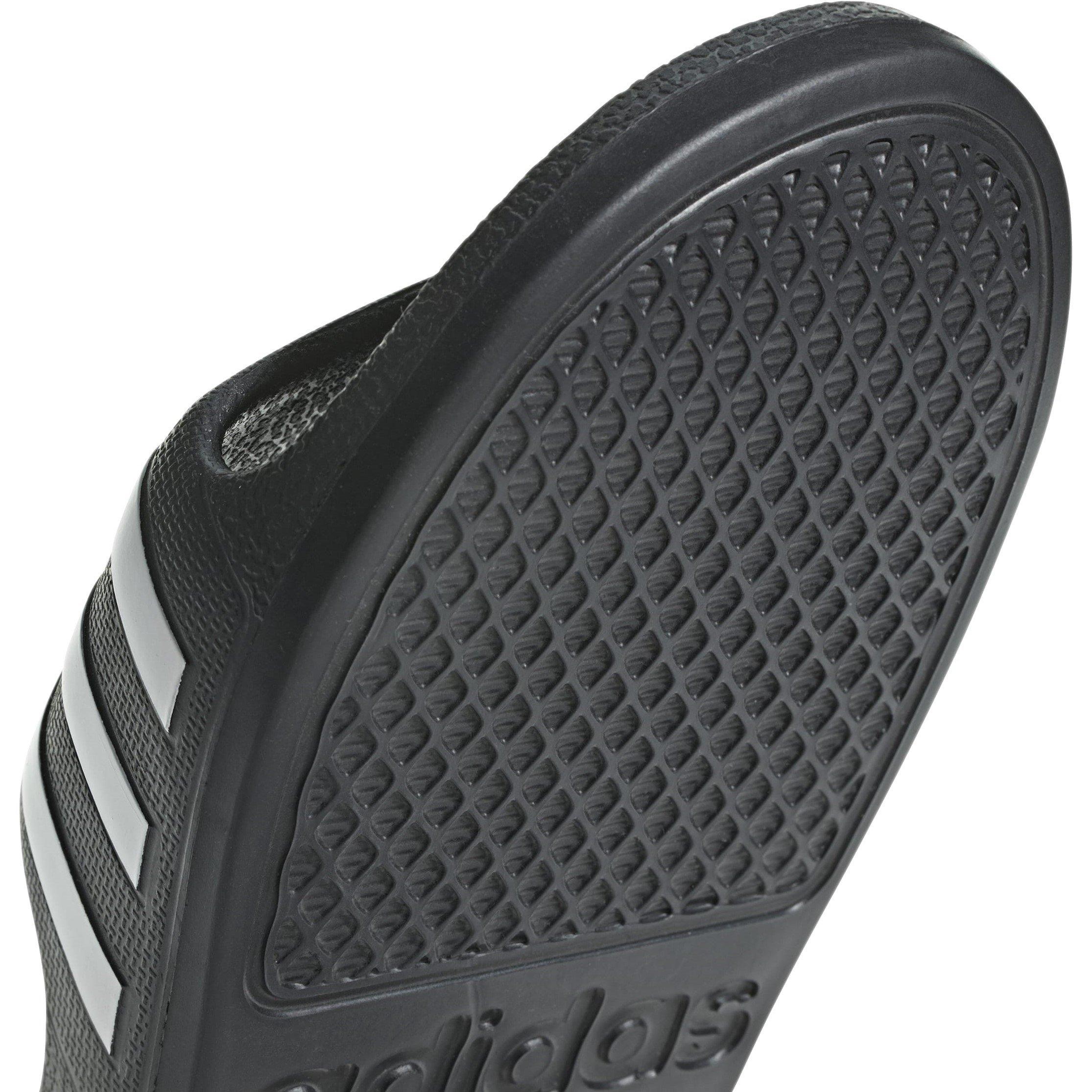 Black/White - adidas - Kids' Adilette Pool Slider - 8