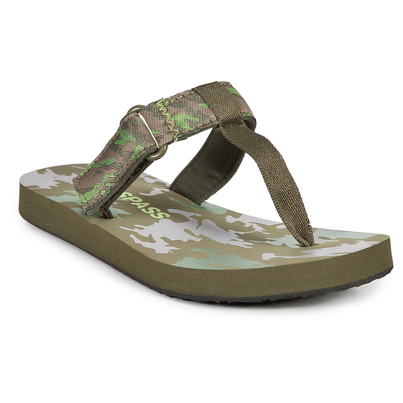 Camouflage kaki - Trespass - Kids' Jettie Flat Sandal - 2