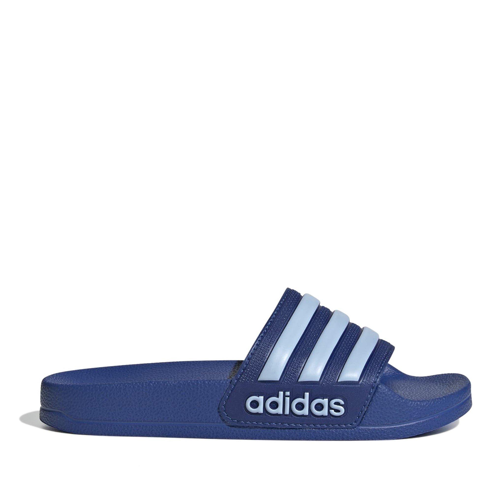 Royal/Glow Blue - adidas - Adilette Shower Childrens Slides - 1