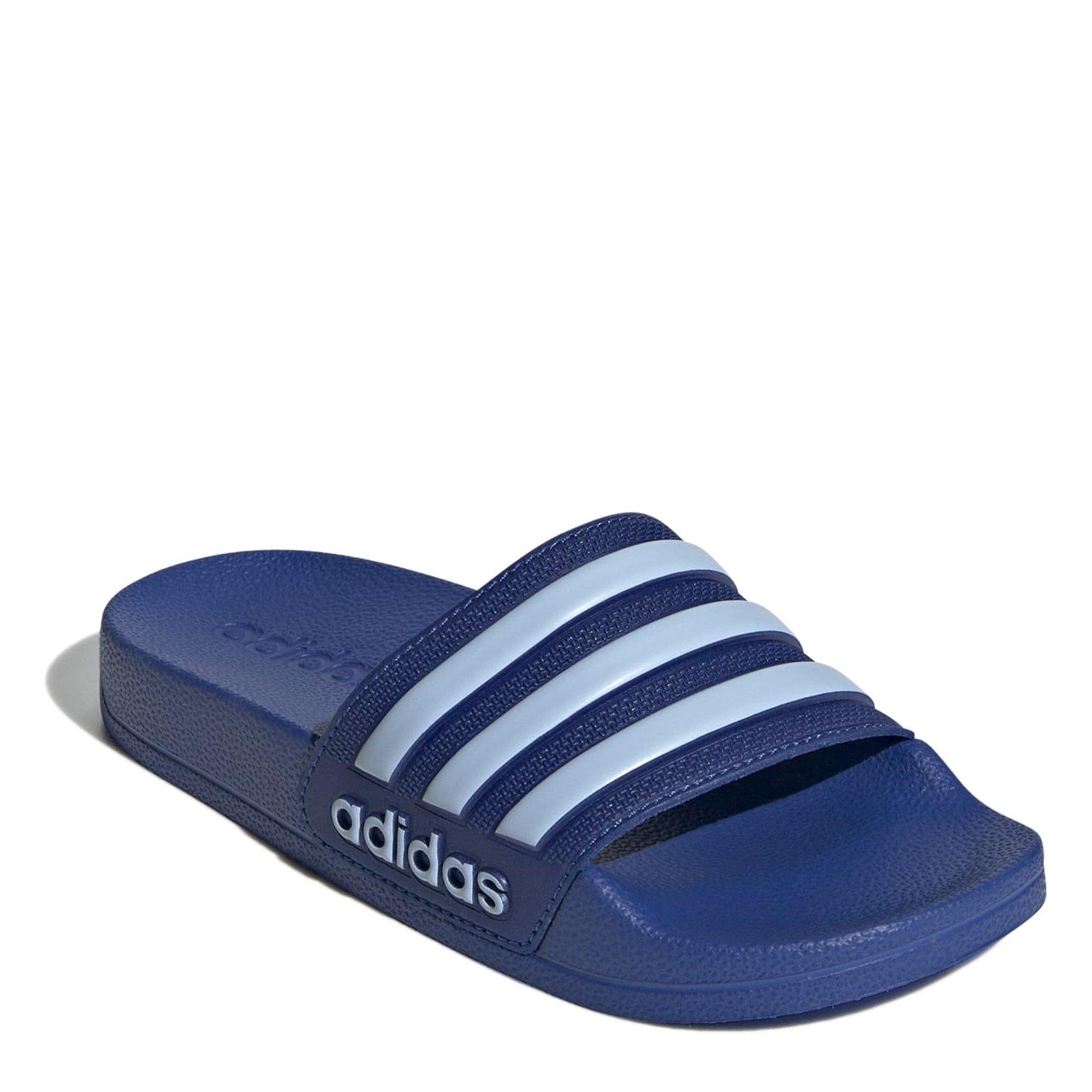 Royal/Glow Blue - adidas - Adilette Shower Childrens Slides - 3