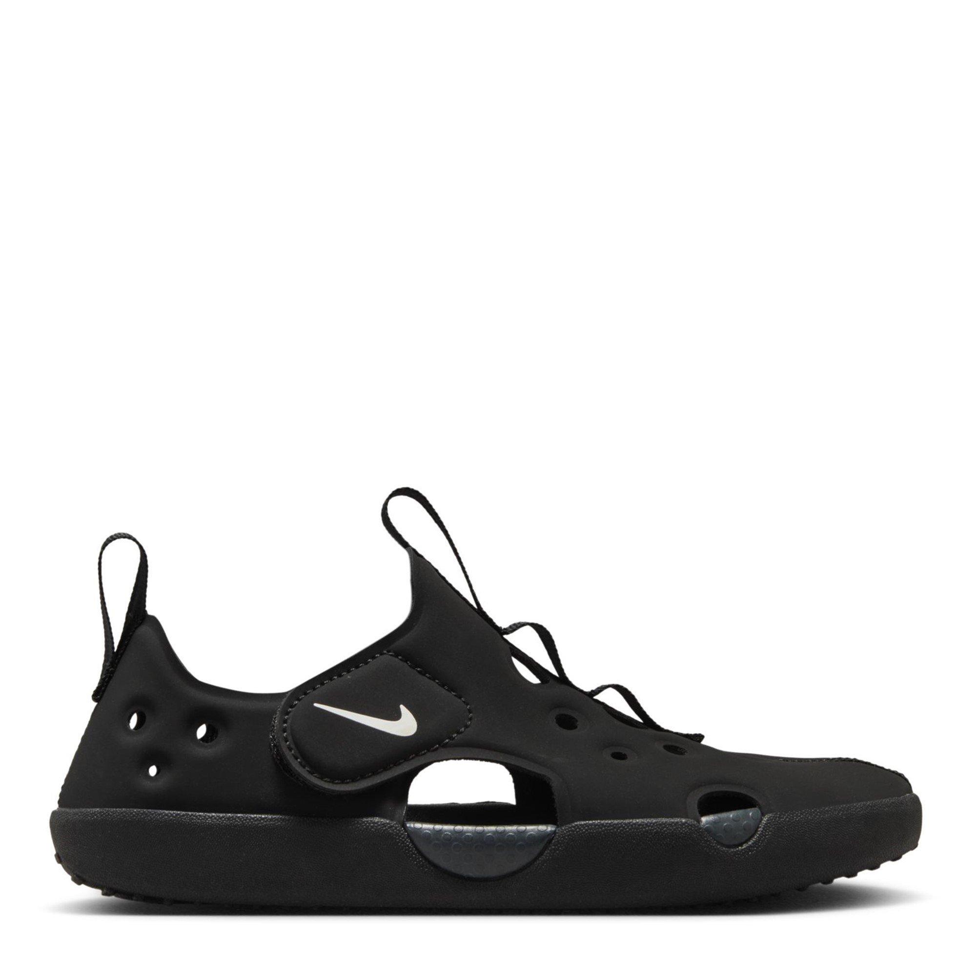 Blk/Wht-Anthra - Nike - Sunray Protect 4 Childrens Sandals - 1
