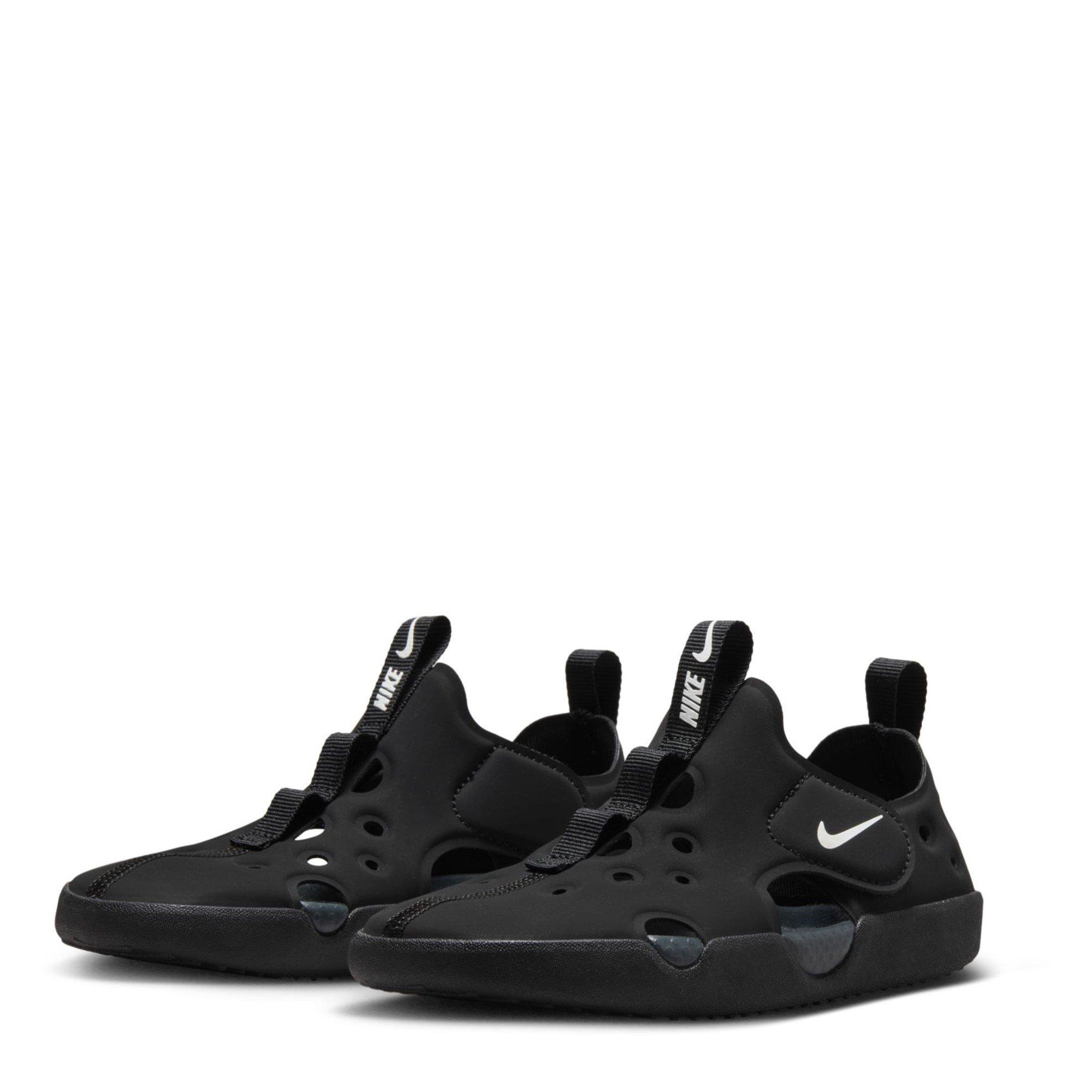 Blk/Wht-Anthra - Nike - Sunray Protect 4 Childrens Sandals - 4