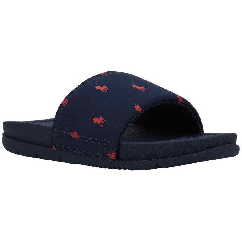 Navy/Red - Polo Ralph Lauren - Kids' Pool Sliders